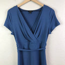 V-Neck Sash Jersey Knit Dress-3