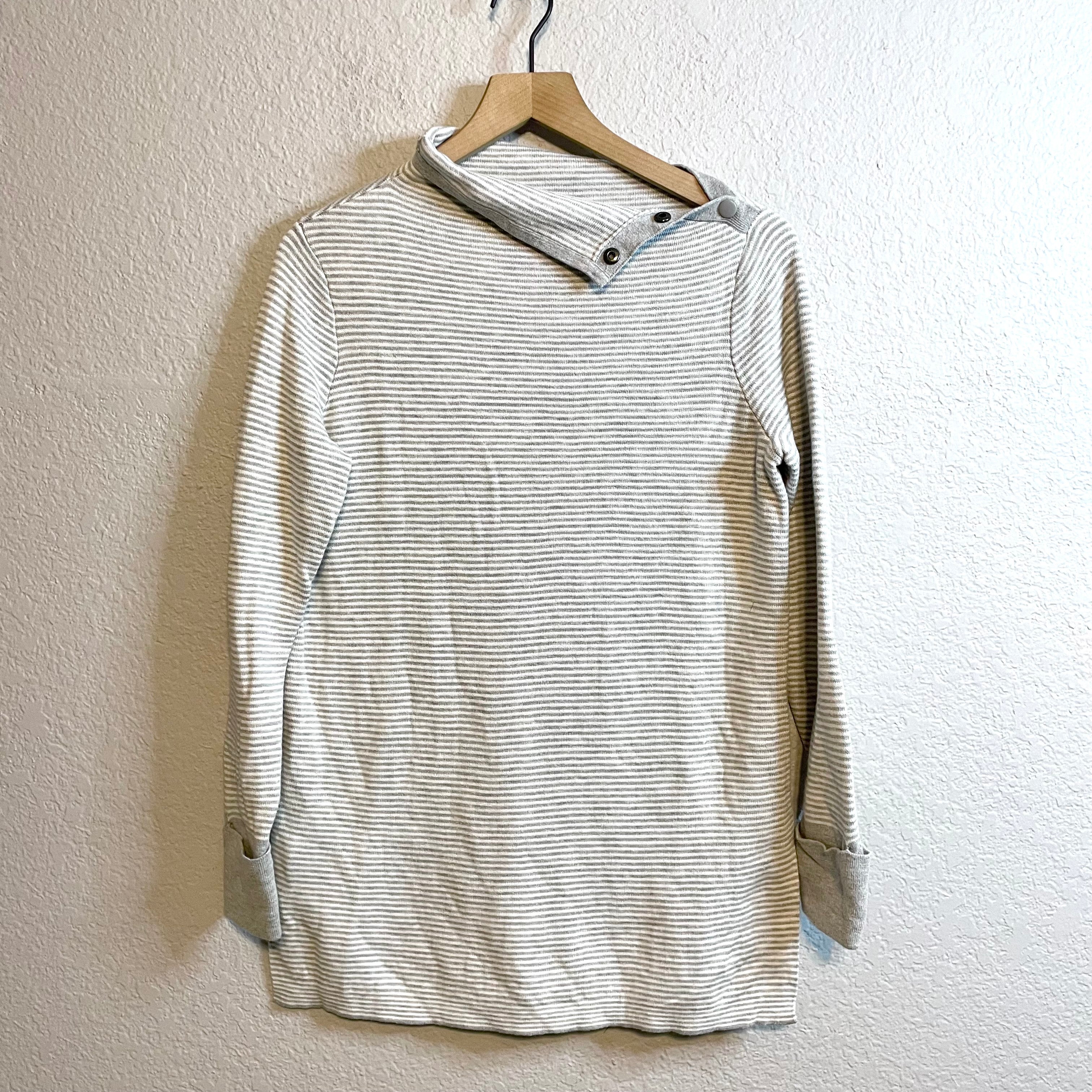 Snap Mock Neck Sweater