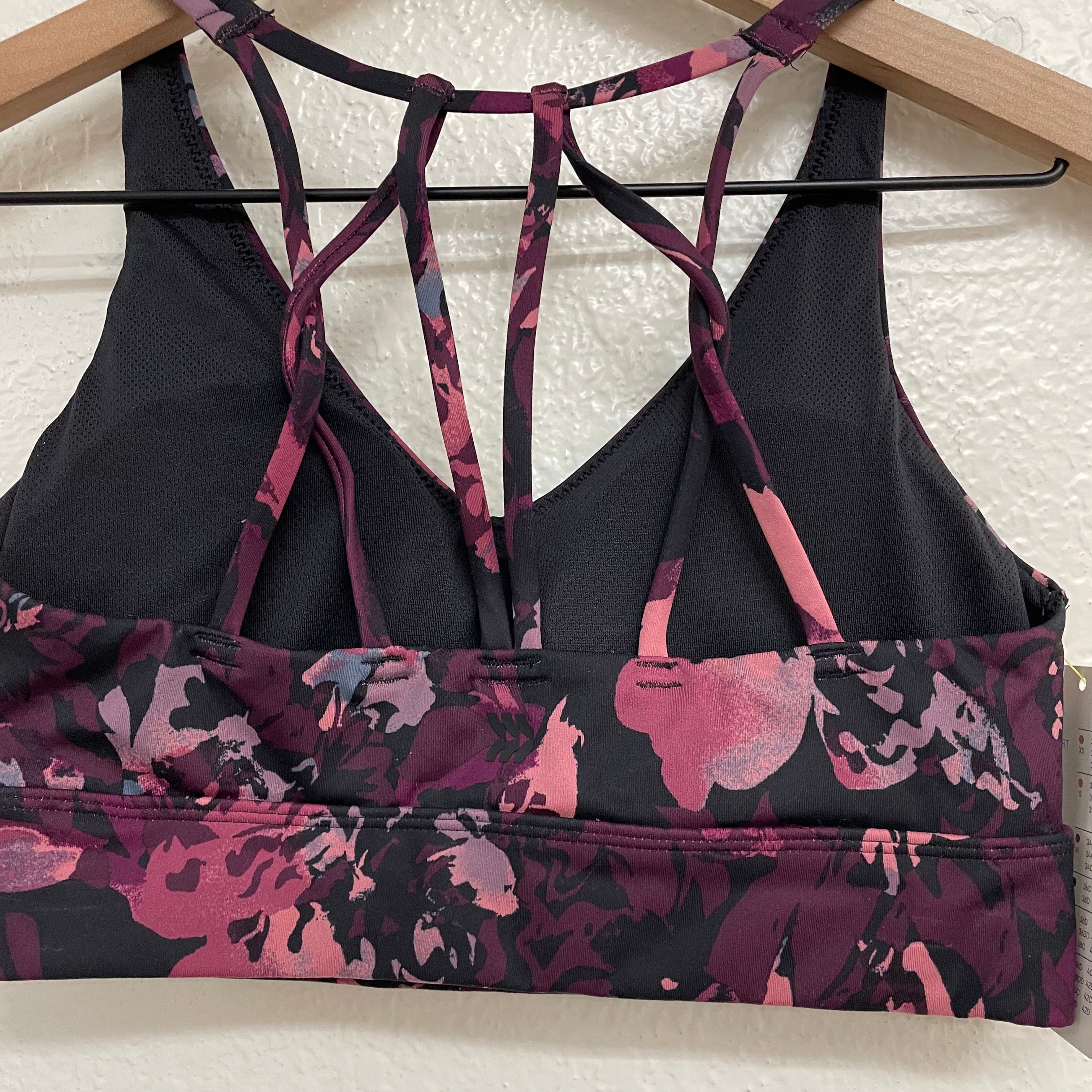 Abstract Floral Sports Bra