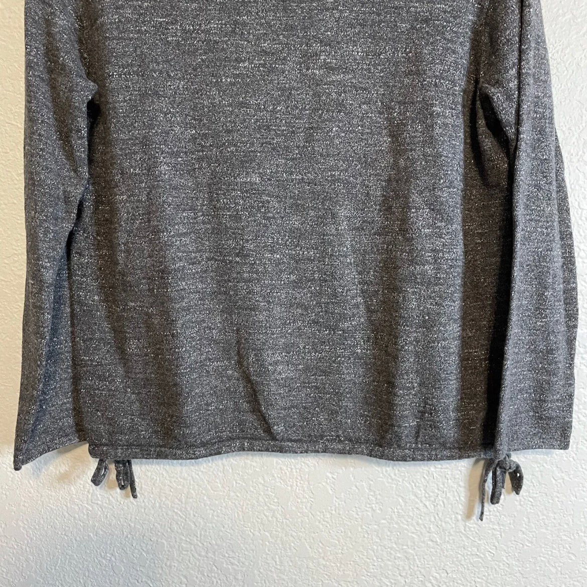 Mock Neck Side Tie Sweater