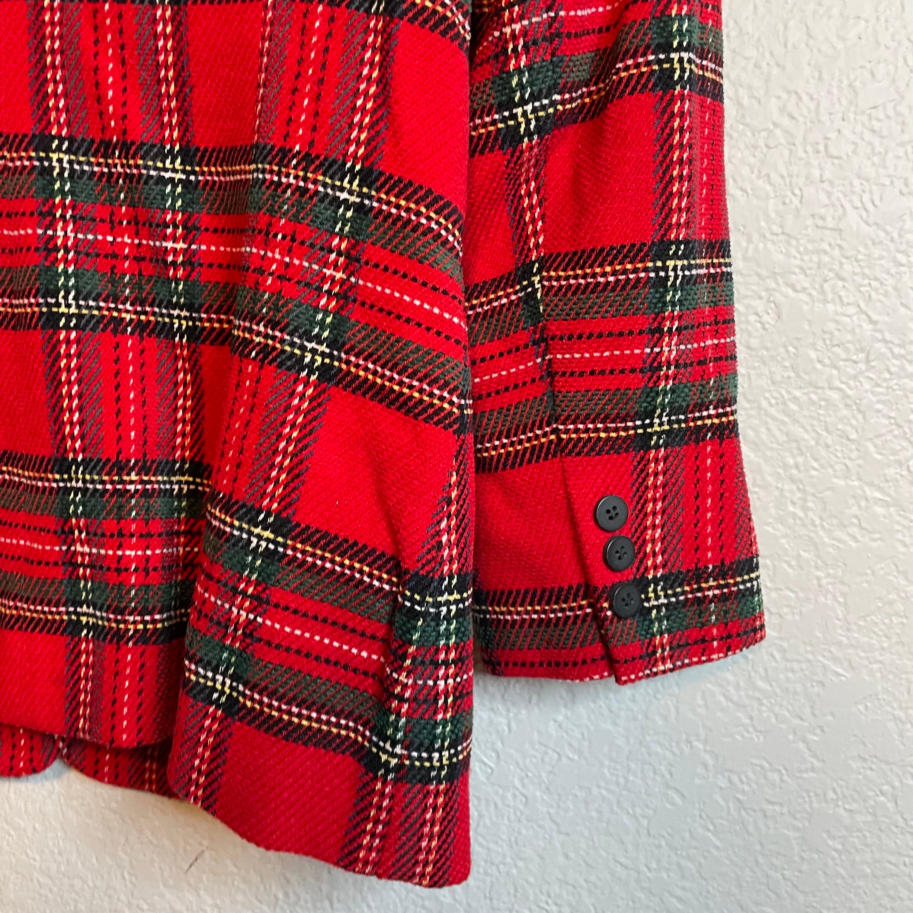 Plaid Holiday Blazer Jacket