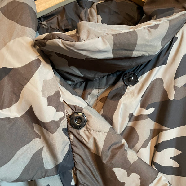 Norma kamali camo sleeping bag cheap coat