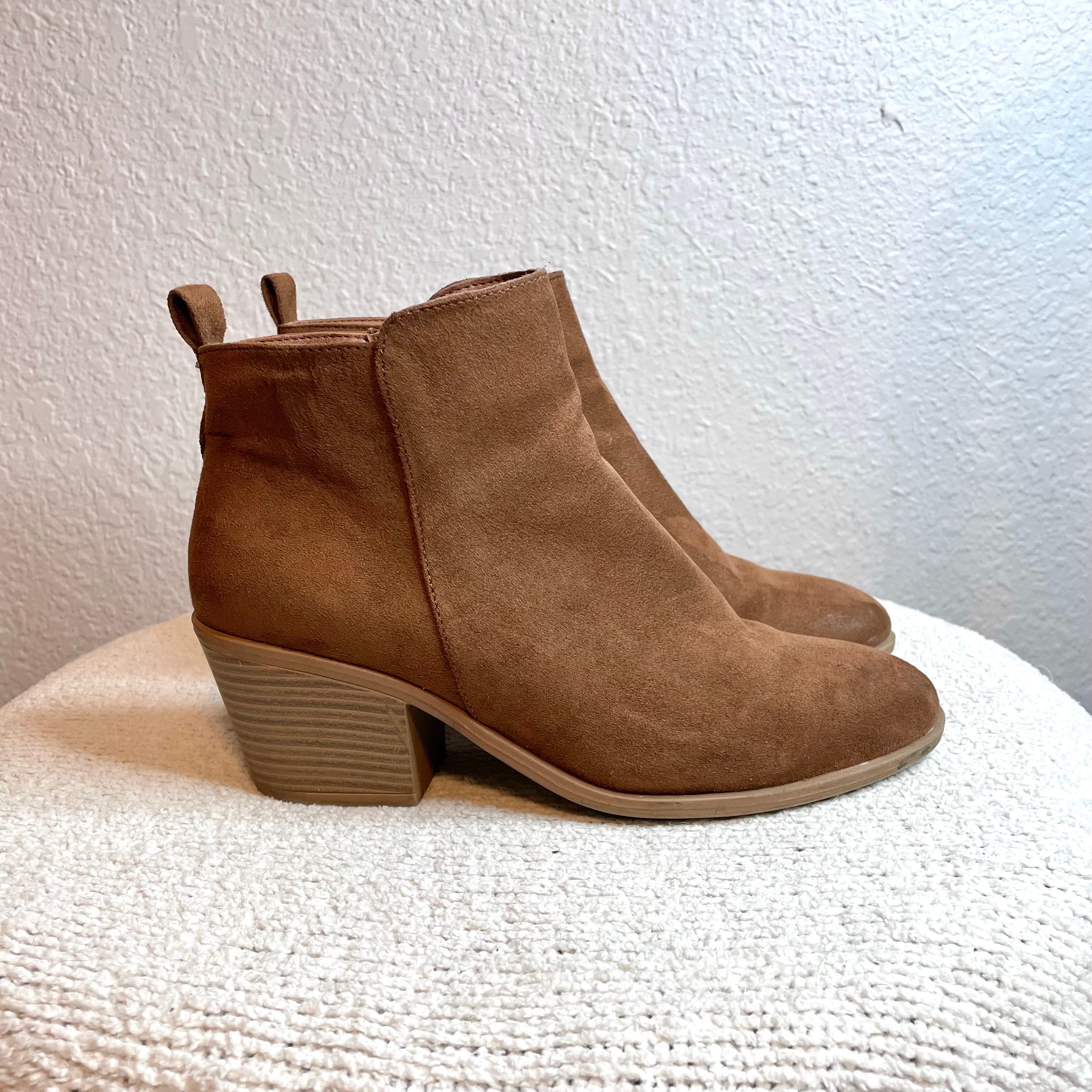 Faux Suede Booties