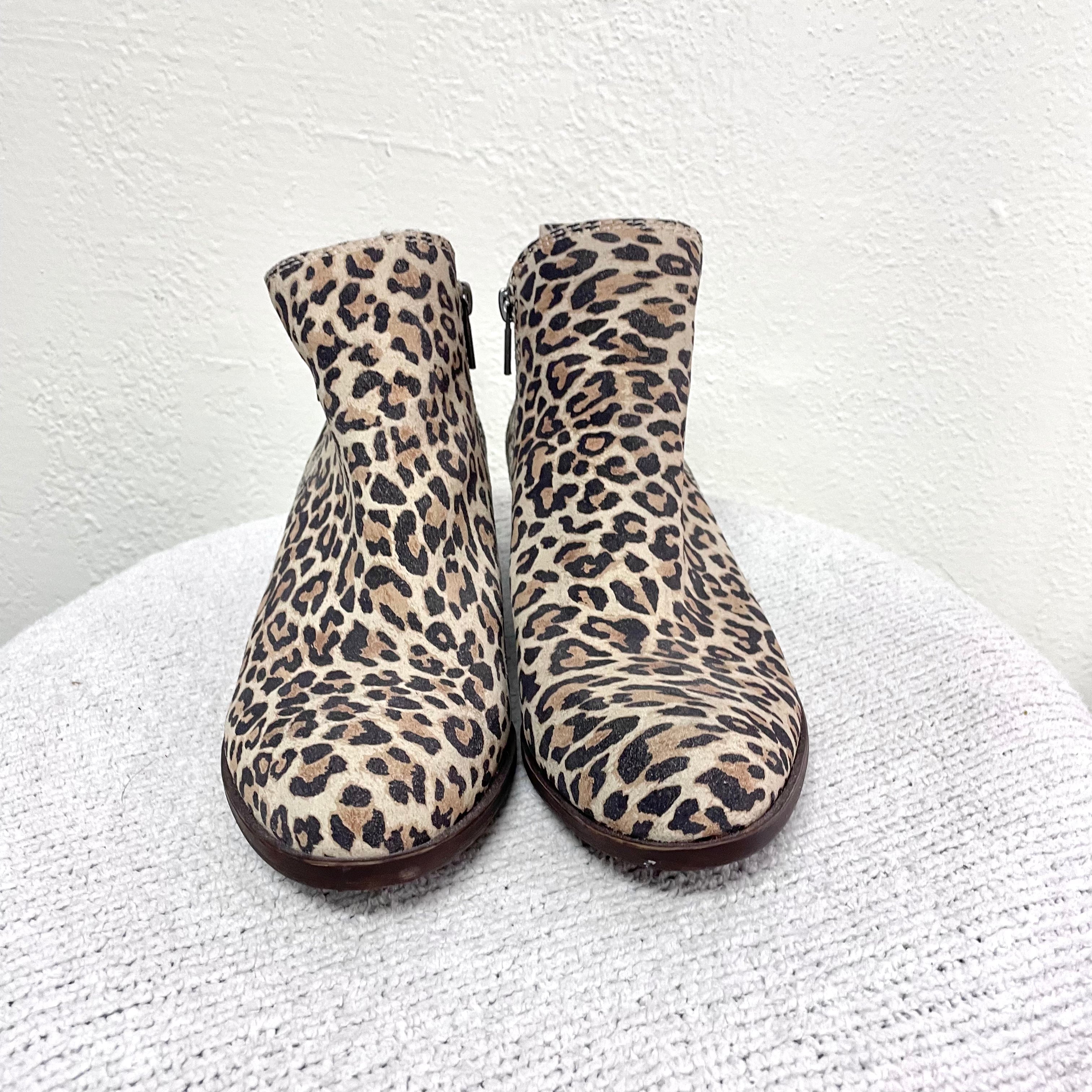 Leopard Print Booties