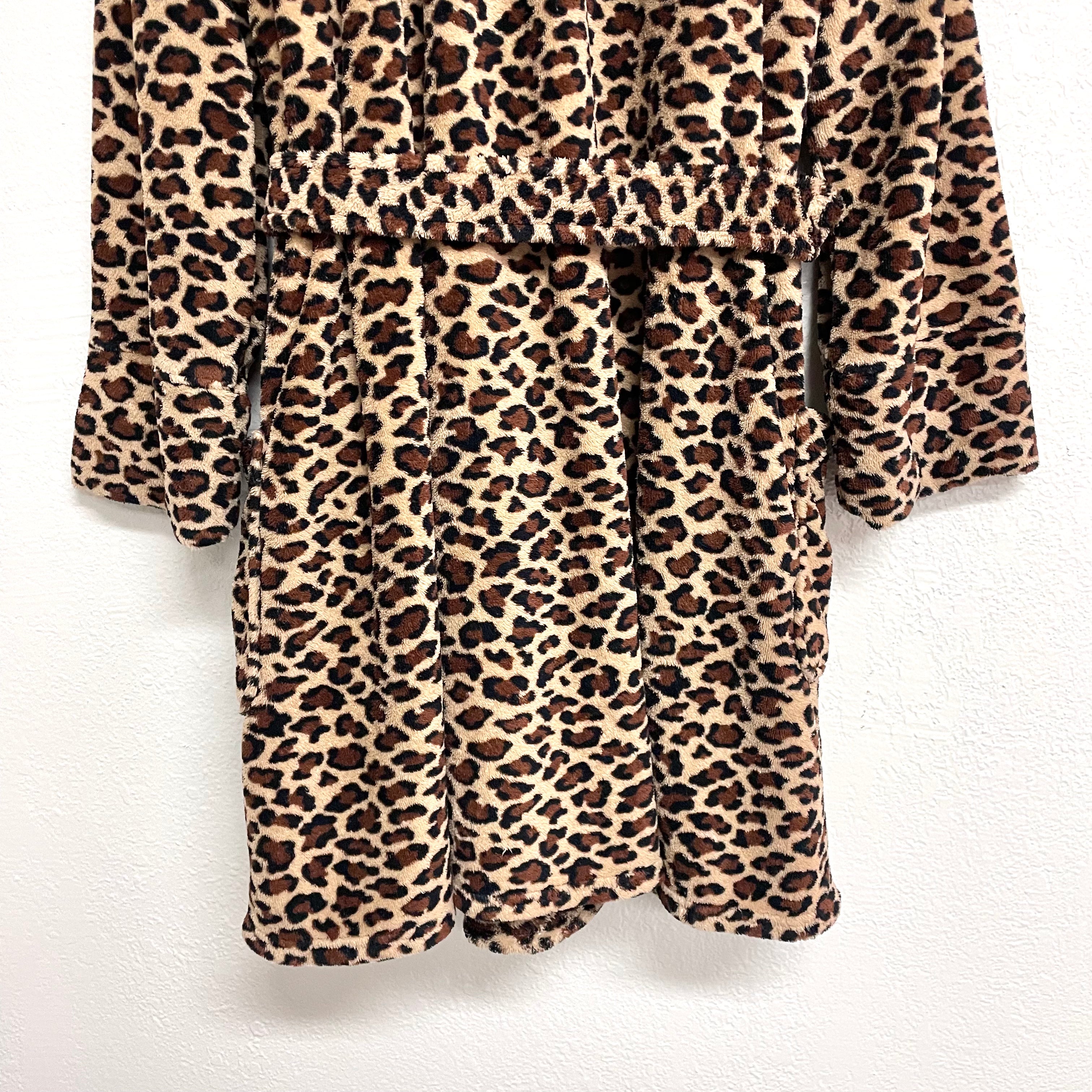 Plush Leopard Robe