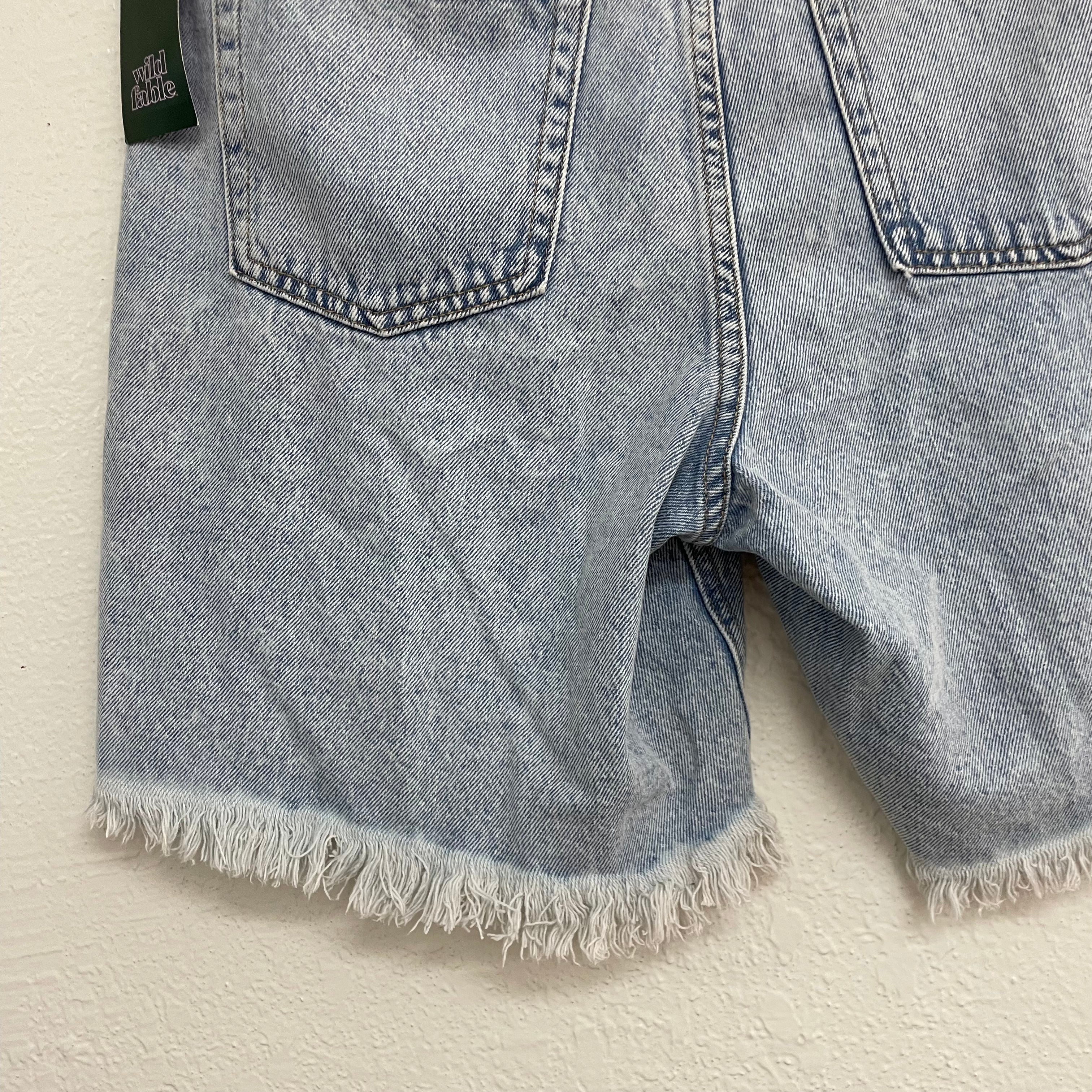 Frayed Jean Shorts