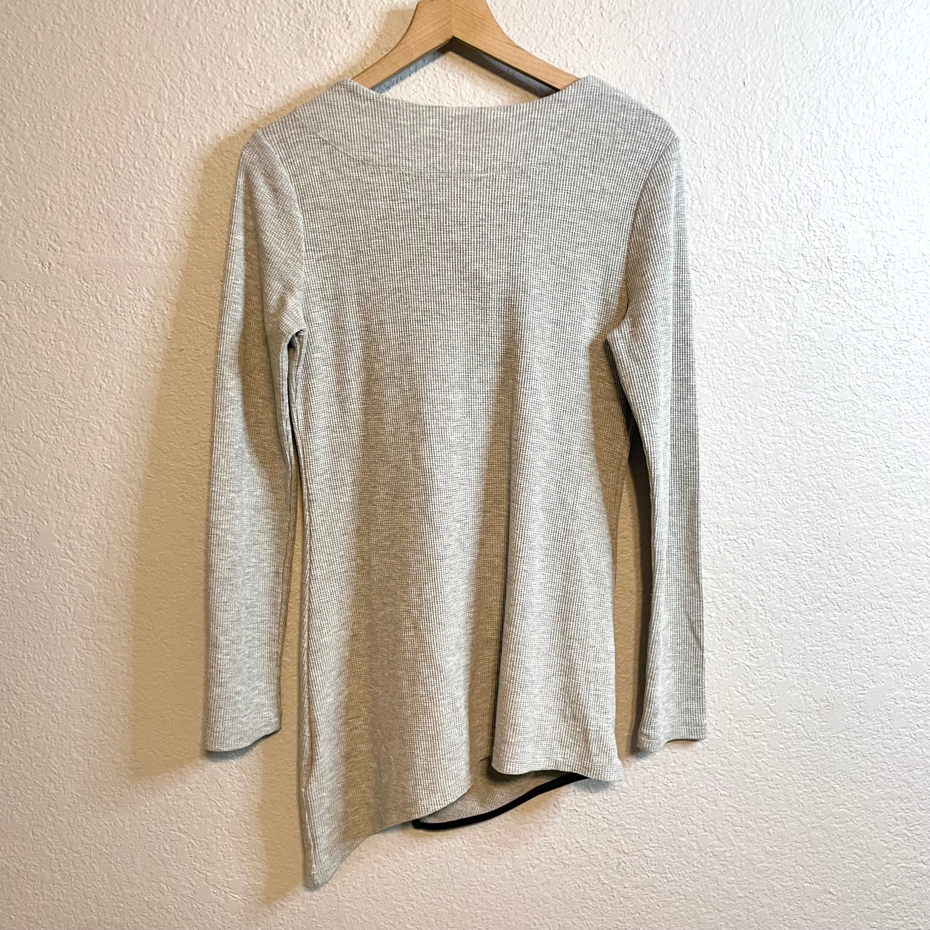 Draped Neck Thermal Top