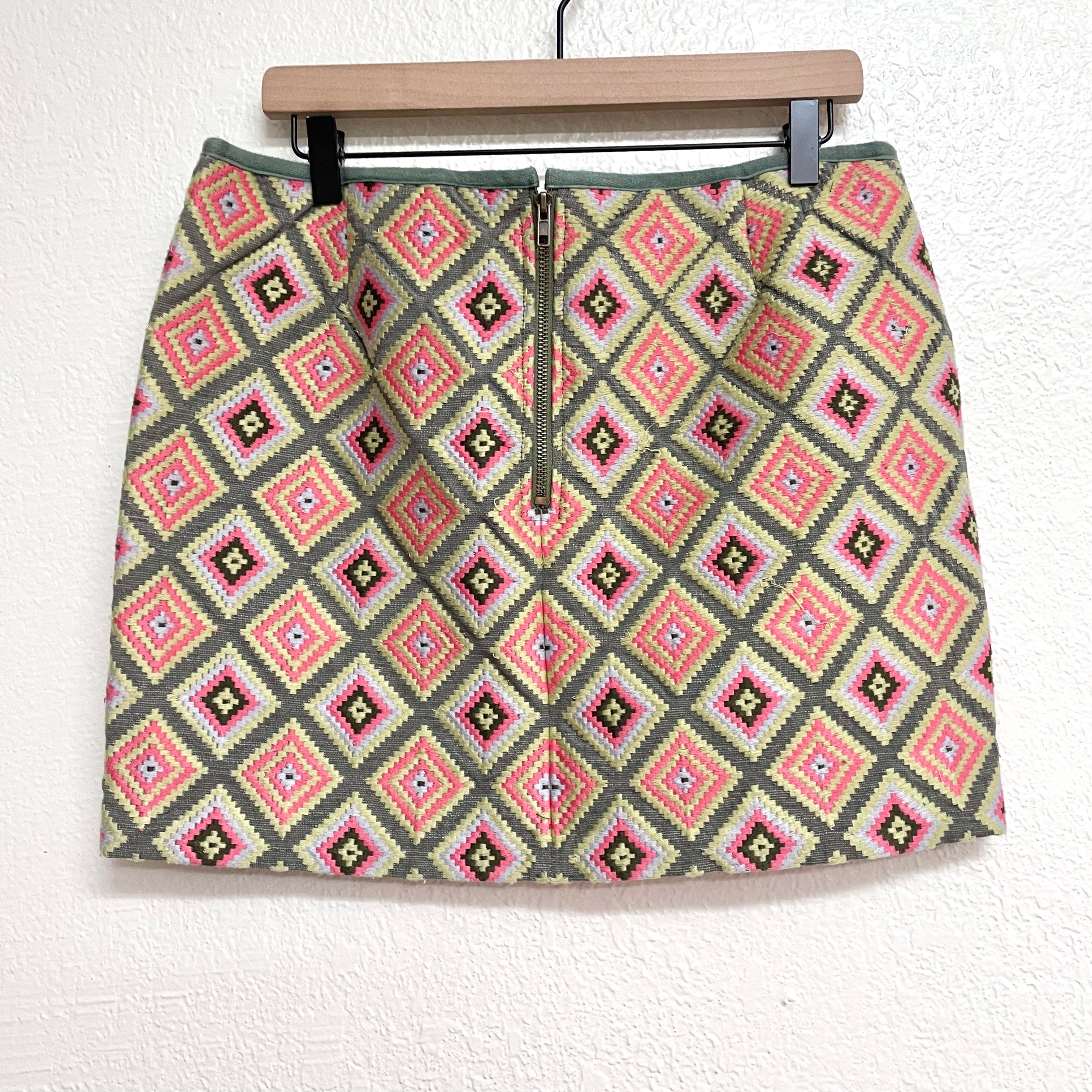 Embroidered Mini Skirt