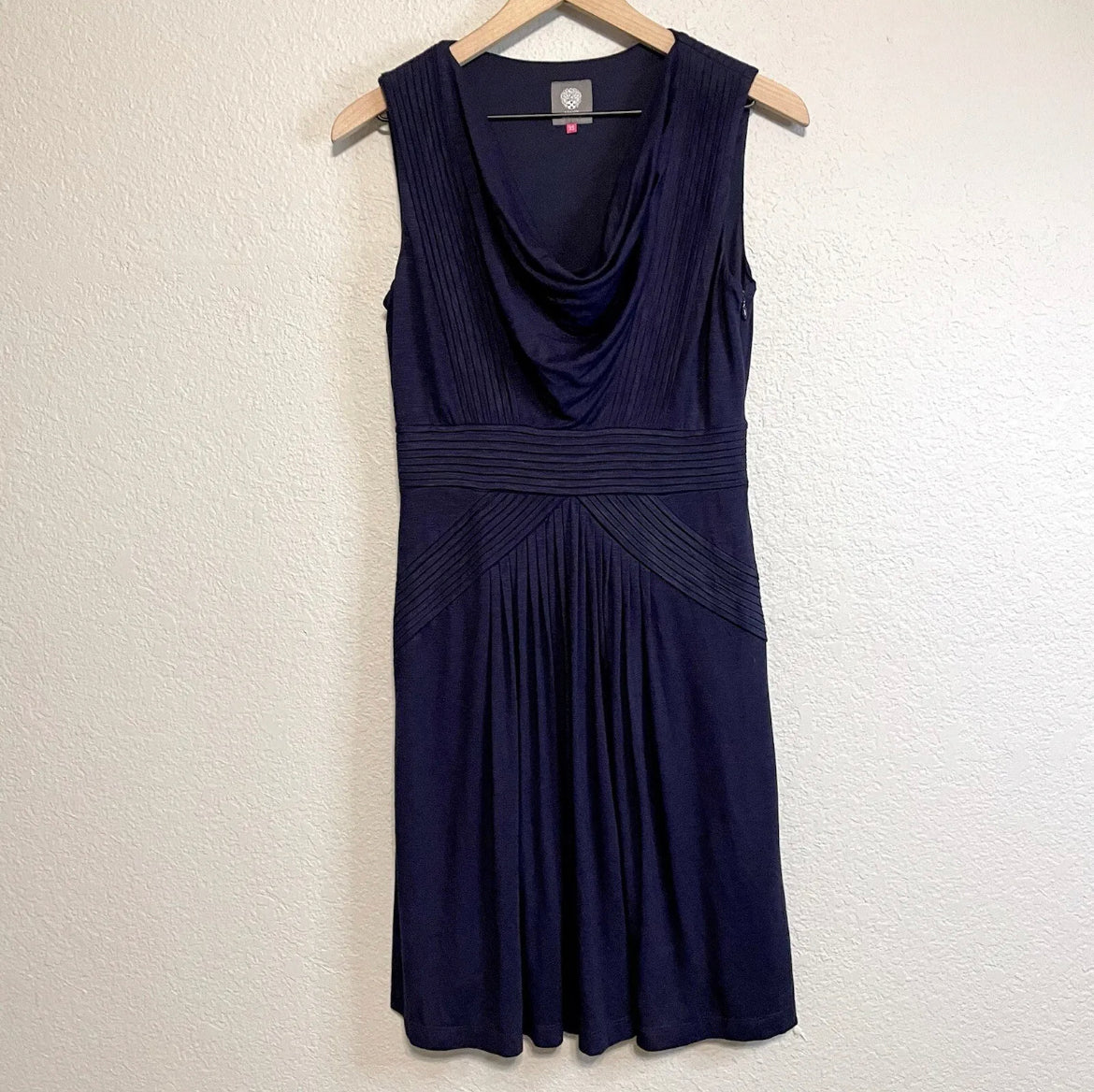 Draped Neck Dress