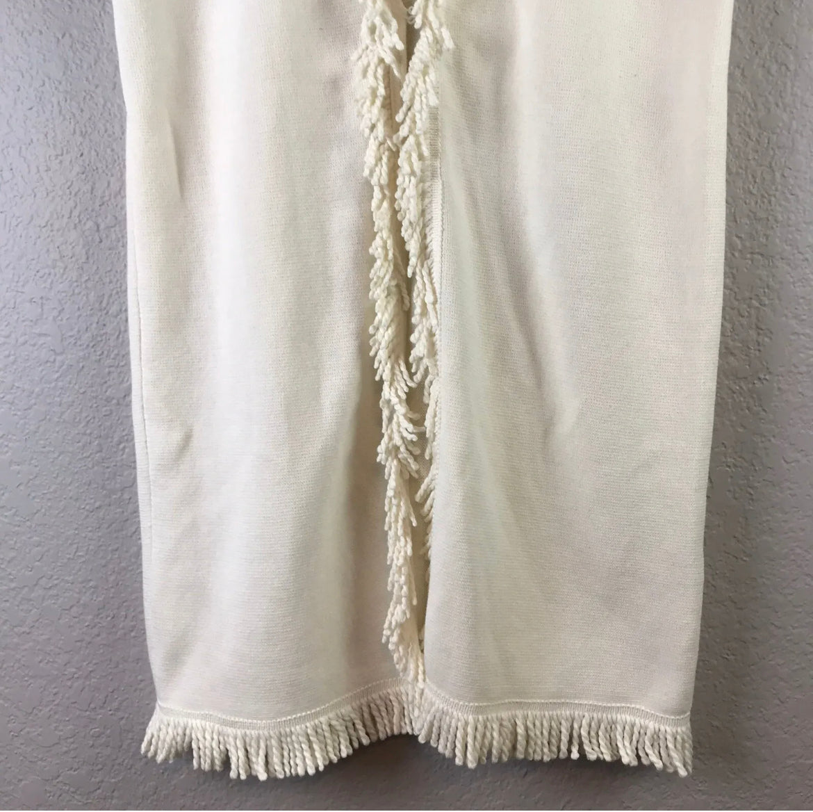 Sleeveless Fringe Cardigan