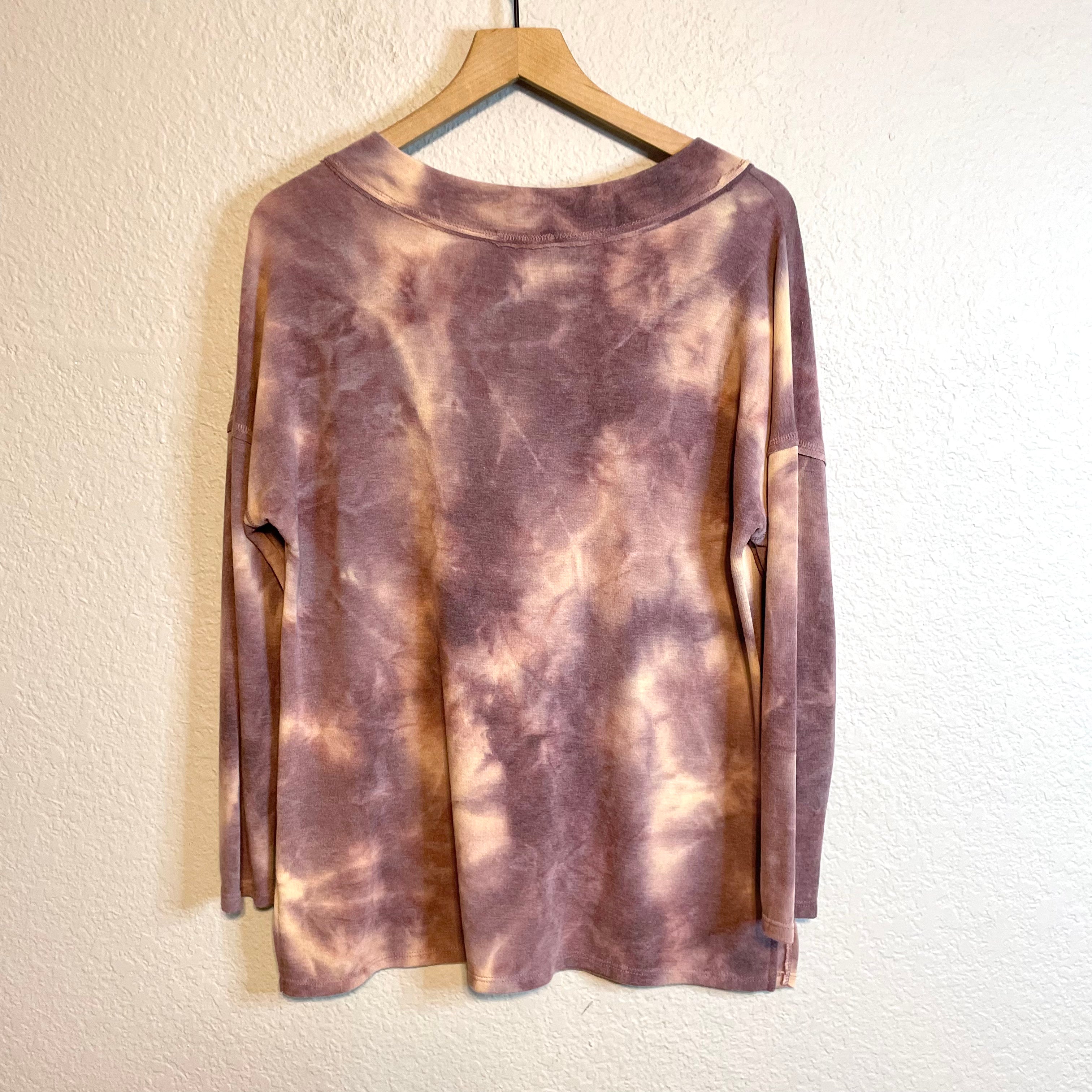 Tie Dye V-Neck Sweater