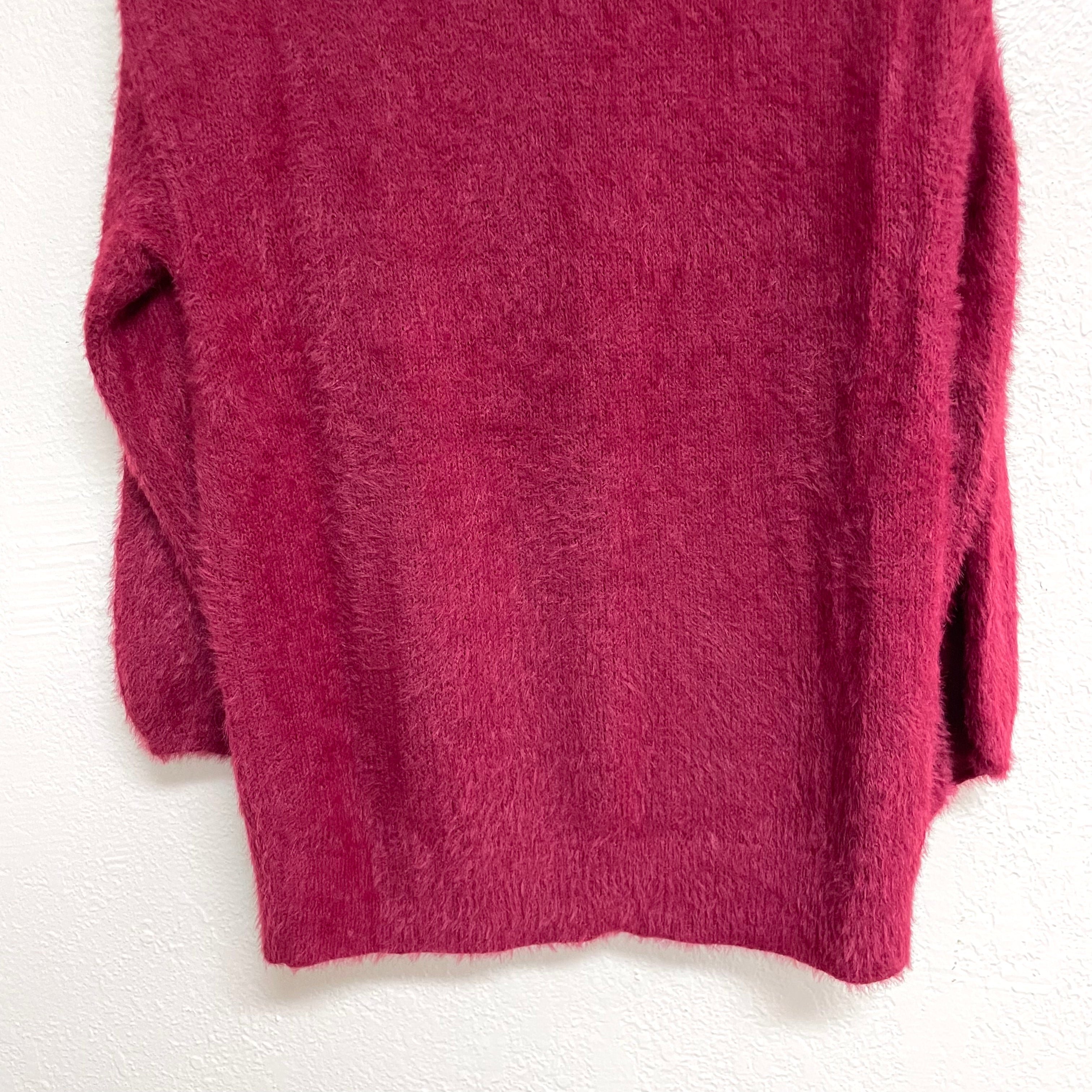 Fuzzy V-Neck Sweater