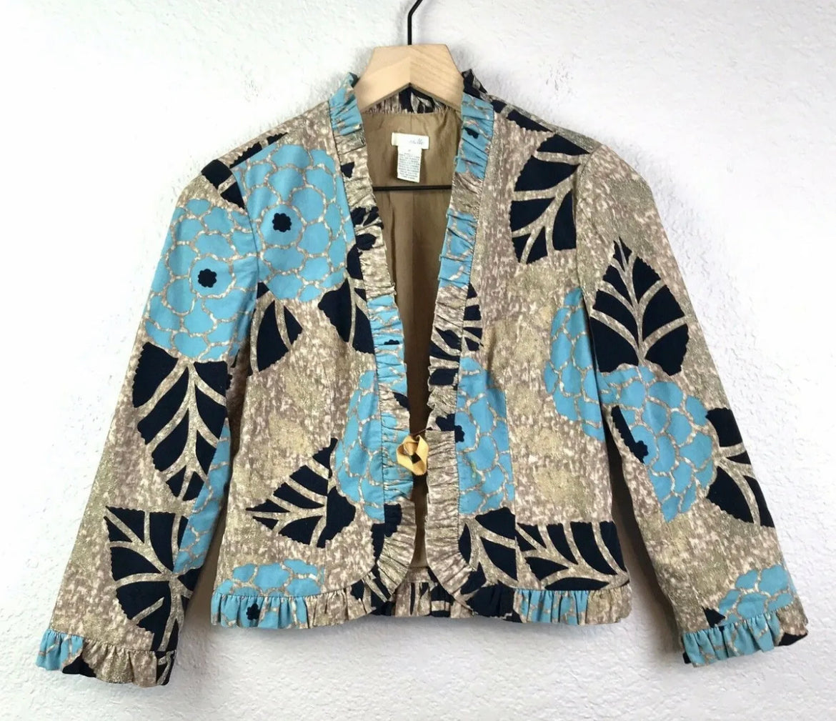 Corduroy Floral Blazer