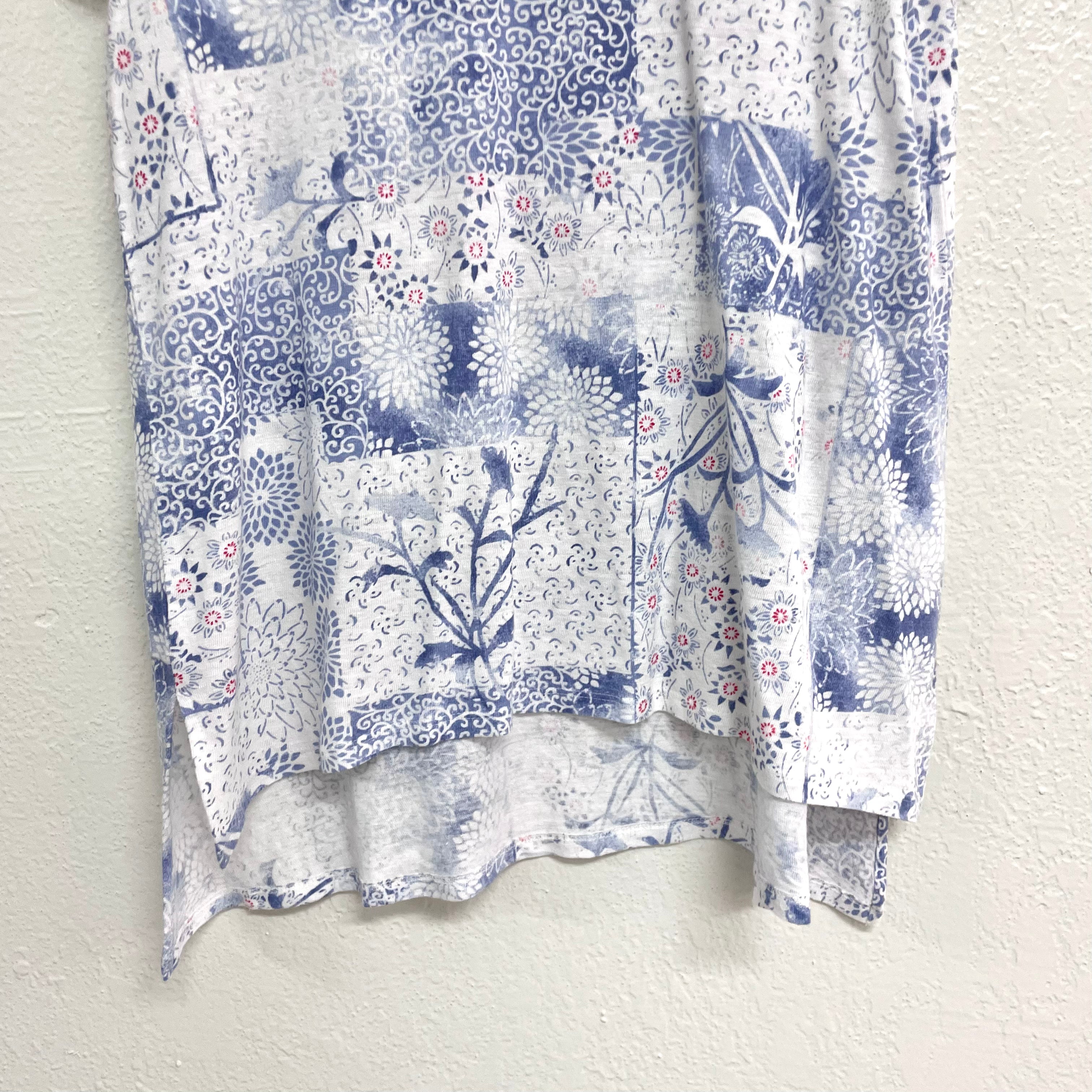 Floral Linen Blend Top