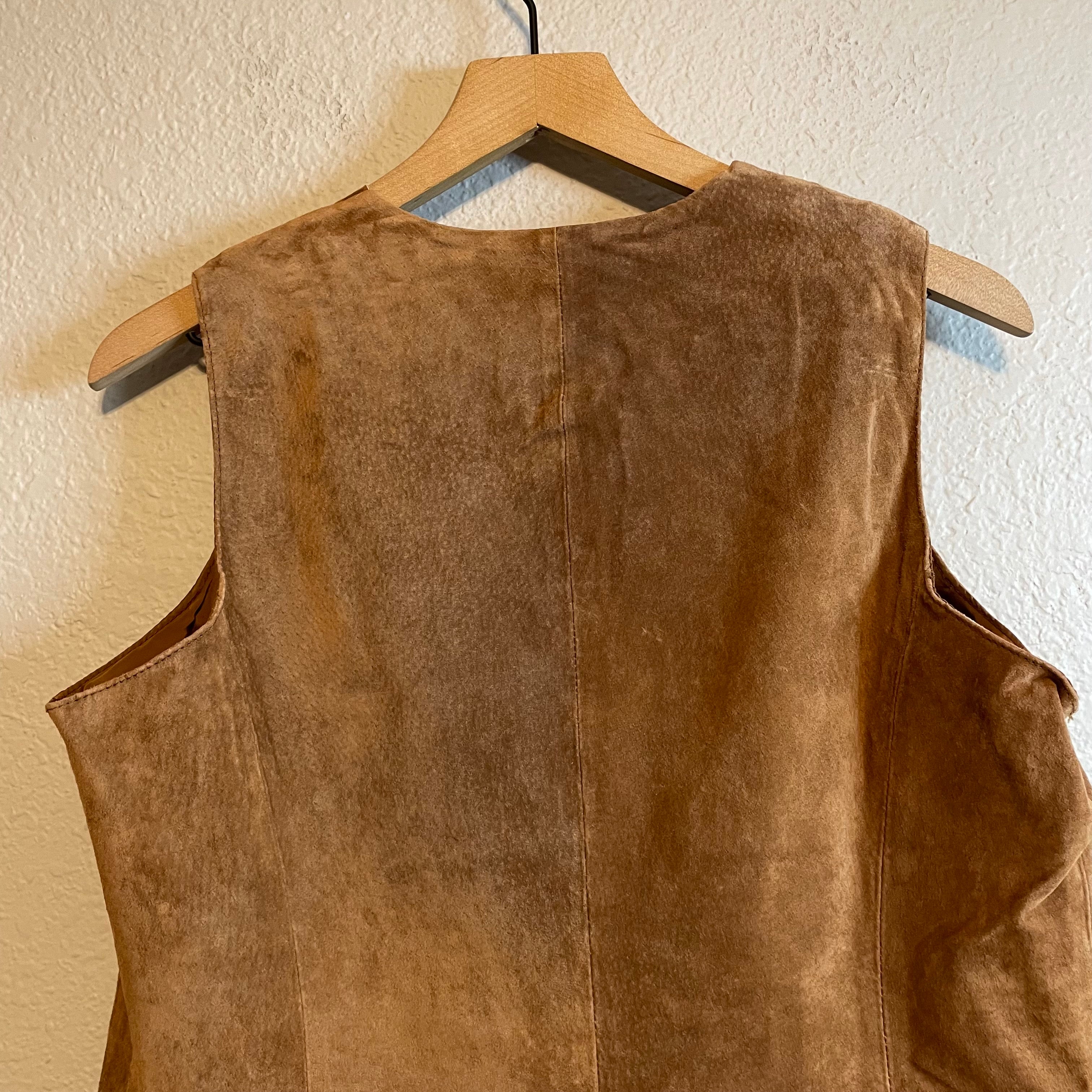 Leather Suede Vest