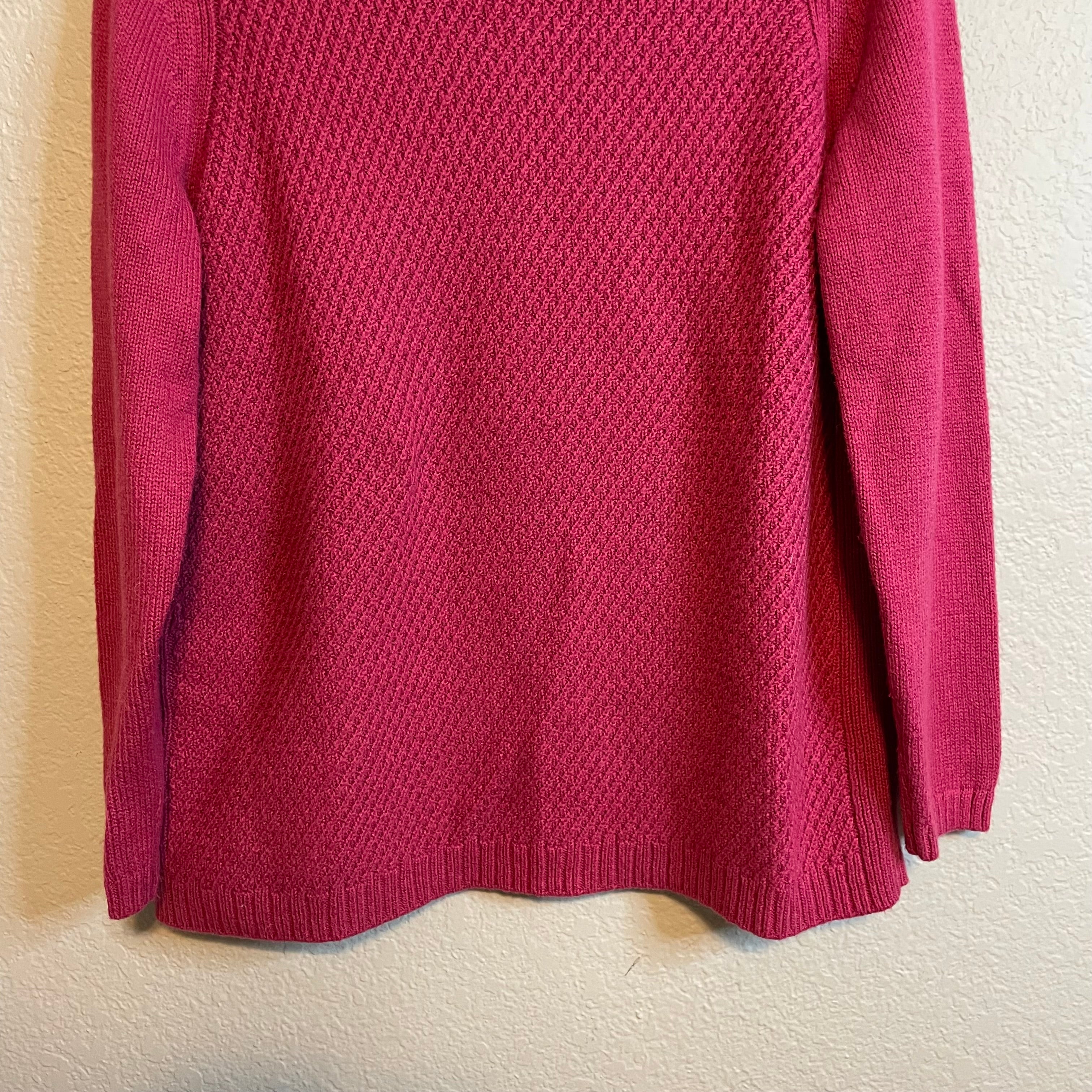 Mock Neck Button Sweater