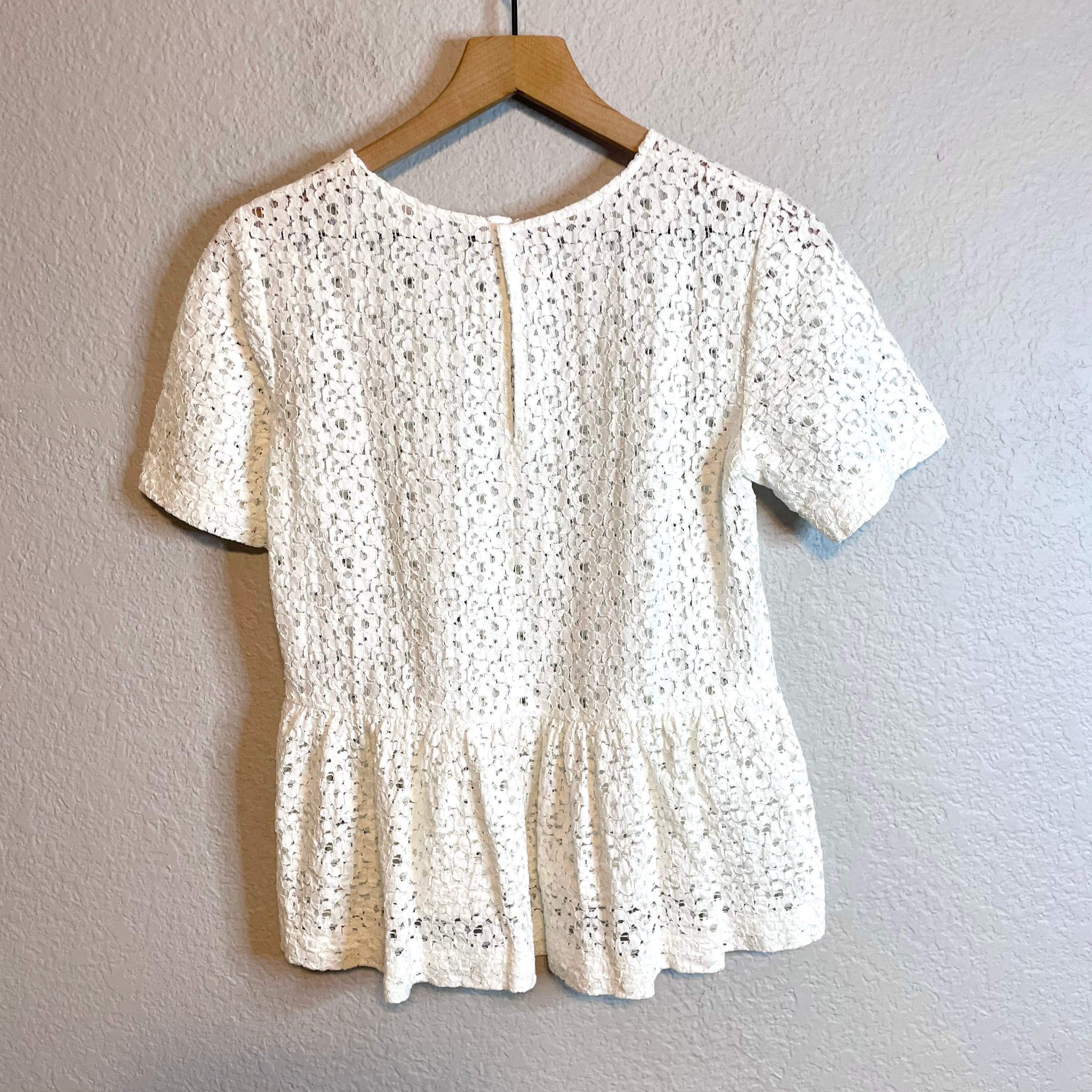 Lace Short Sleeve Top