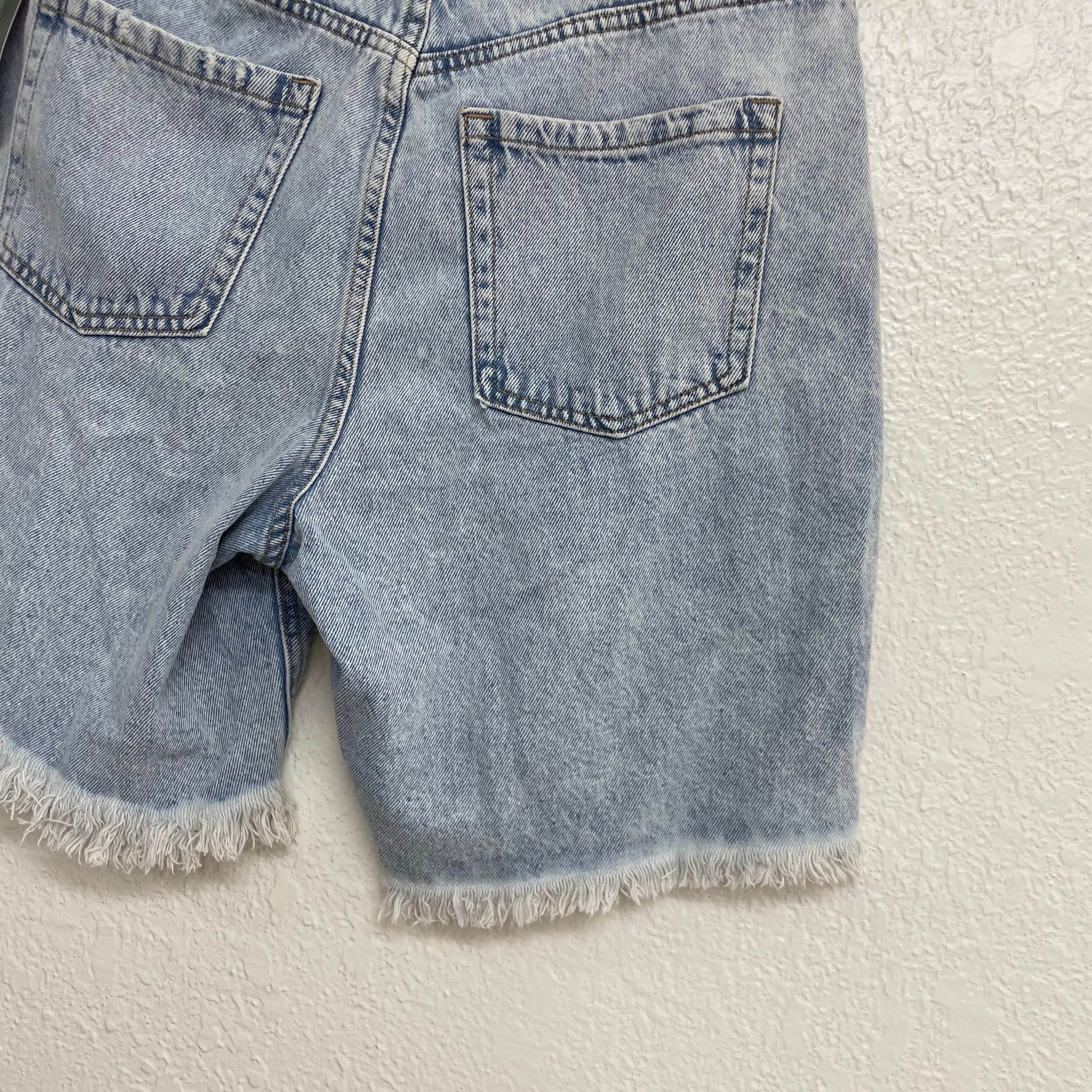 Frayed Jean Shorts