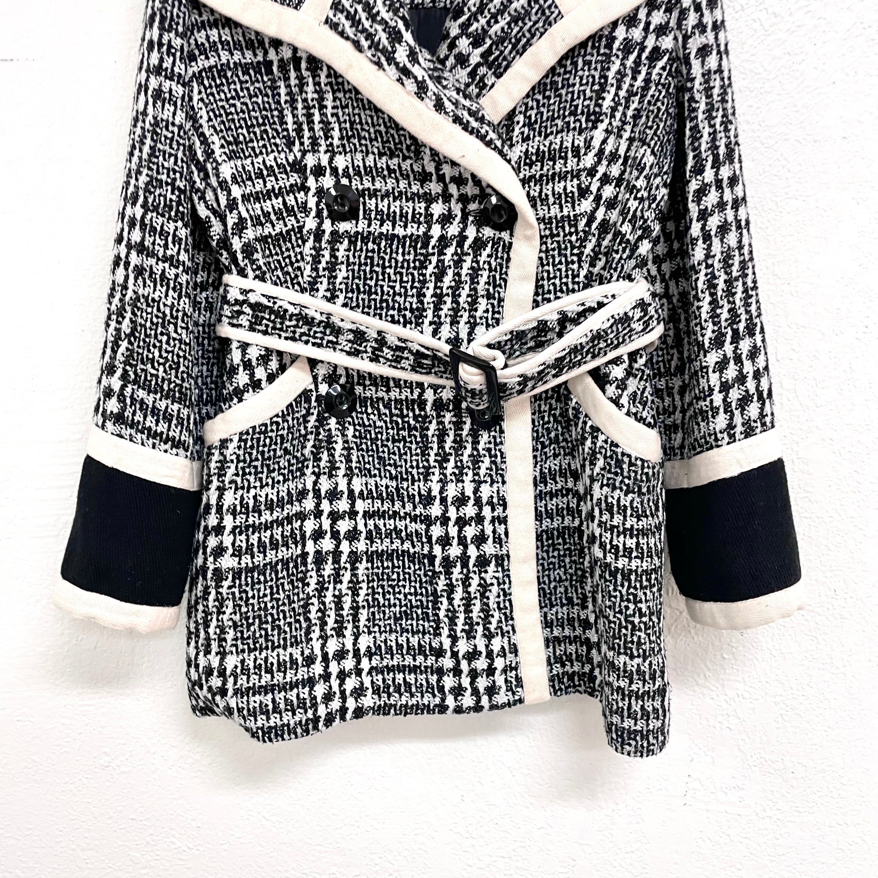 Plaid Belted Jacket