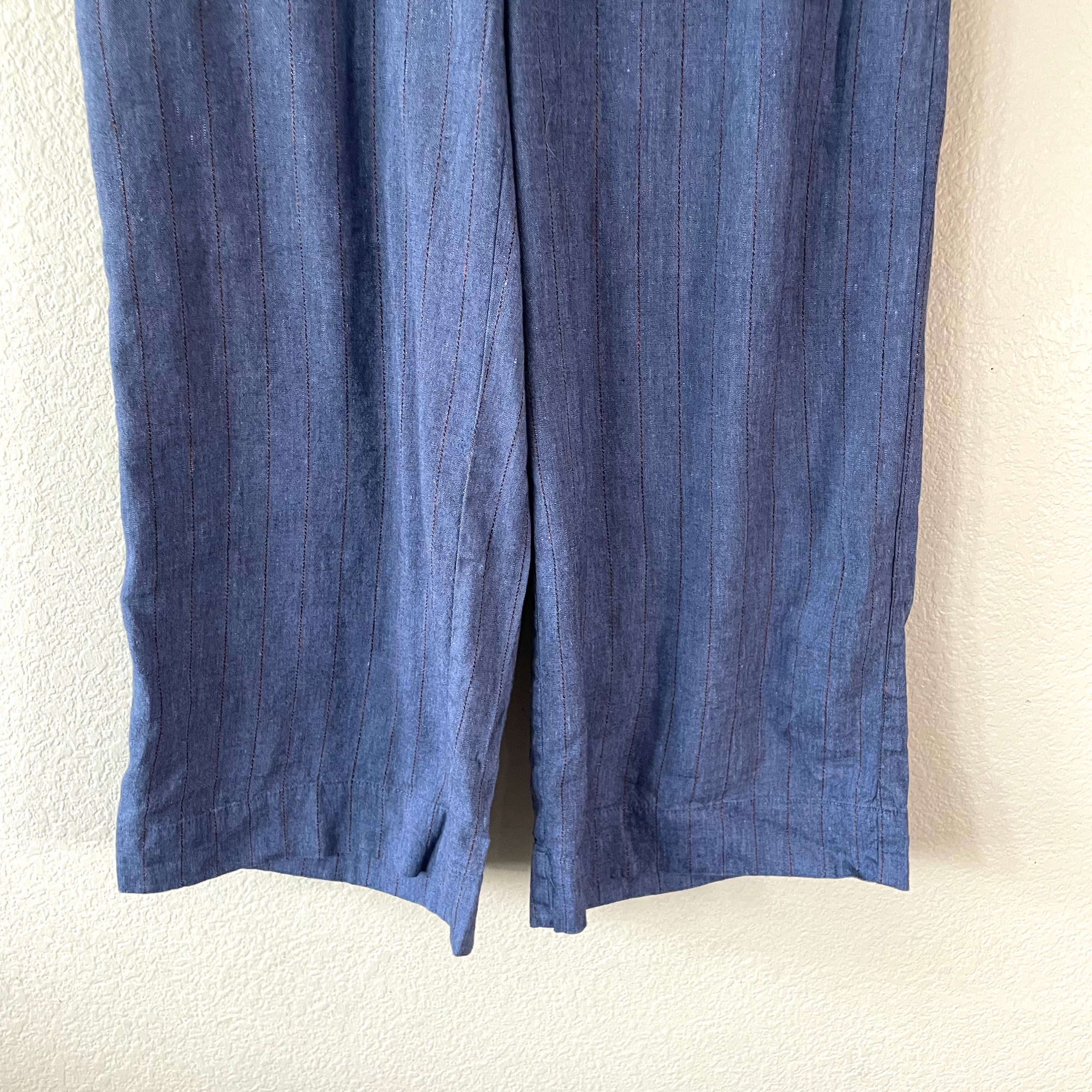 Linen Stretch Crop Pants