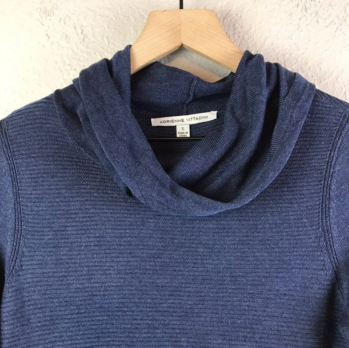 Cowl Neck Ribbed Sweater