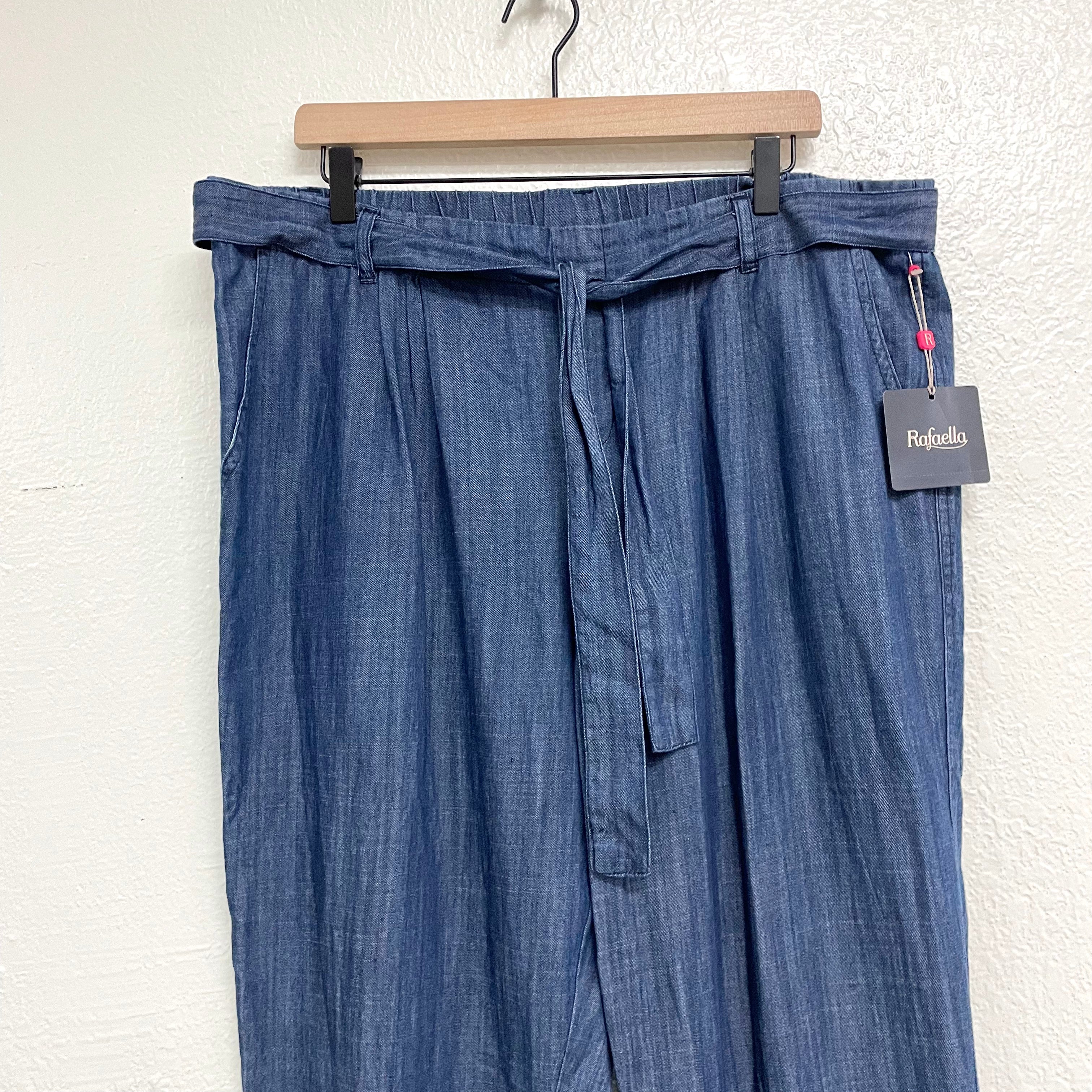 Chambray Belted Pants