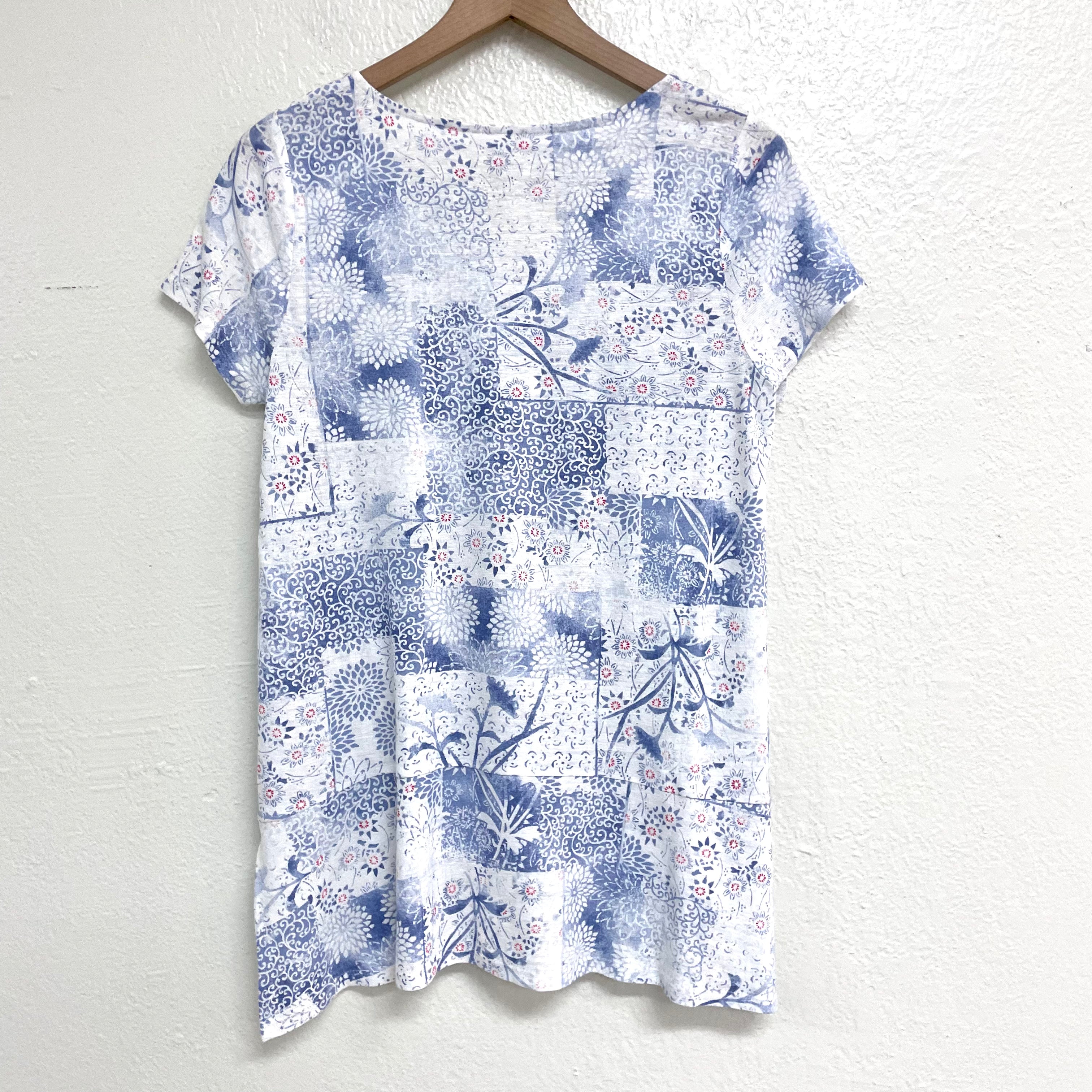 Floral Linen Blend Top