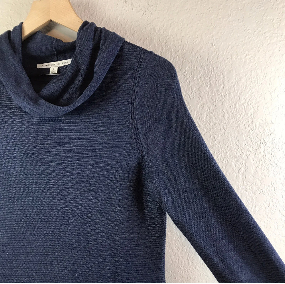 Cowl Neck Ribbed Sweater