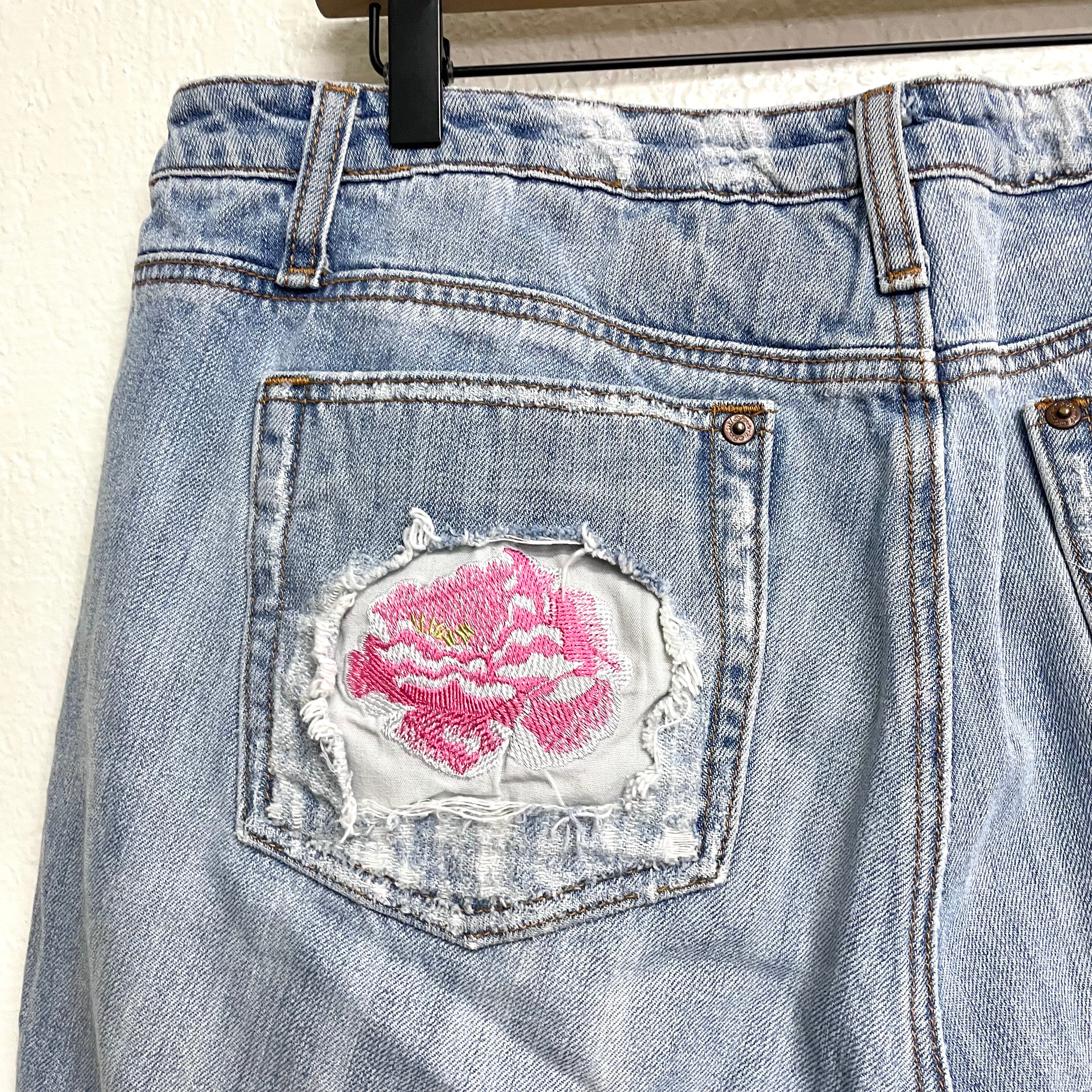 Distressed Jean Shorts