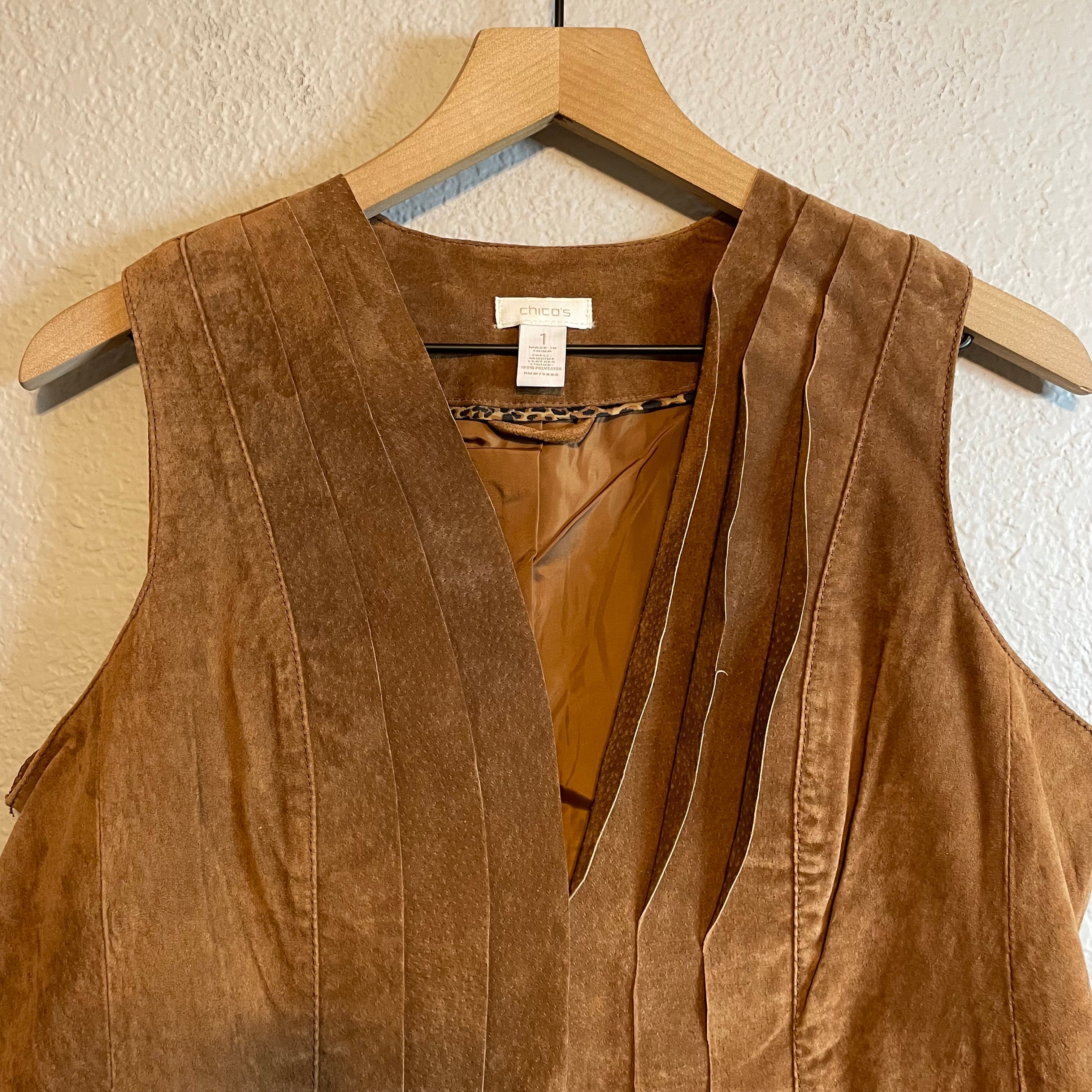 Leather Suede Vest