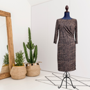 Ruched Side Faux Wrap Dress-1