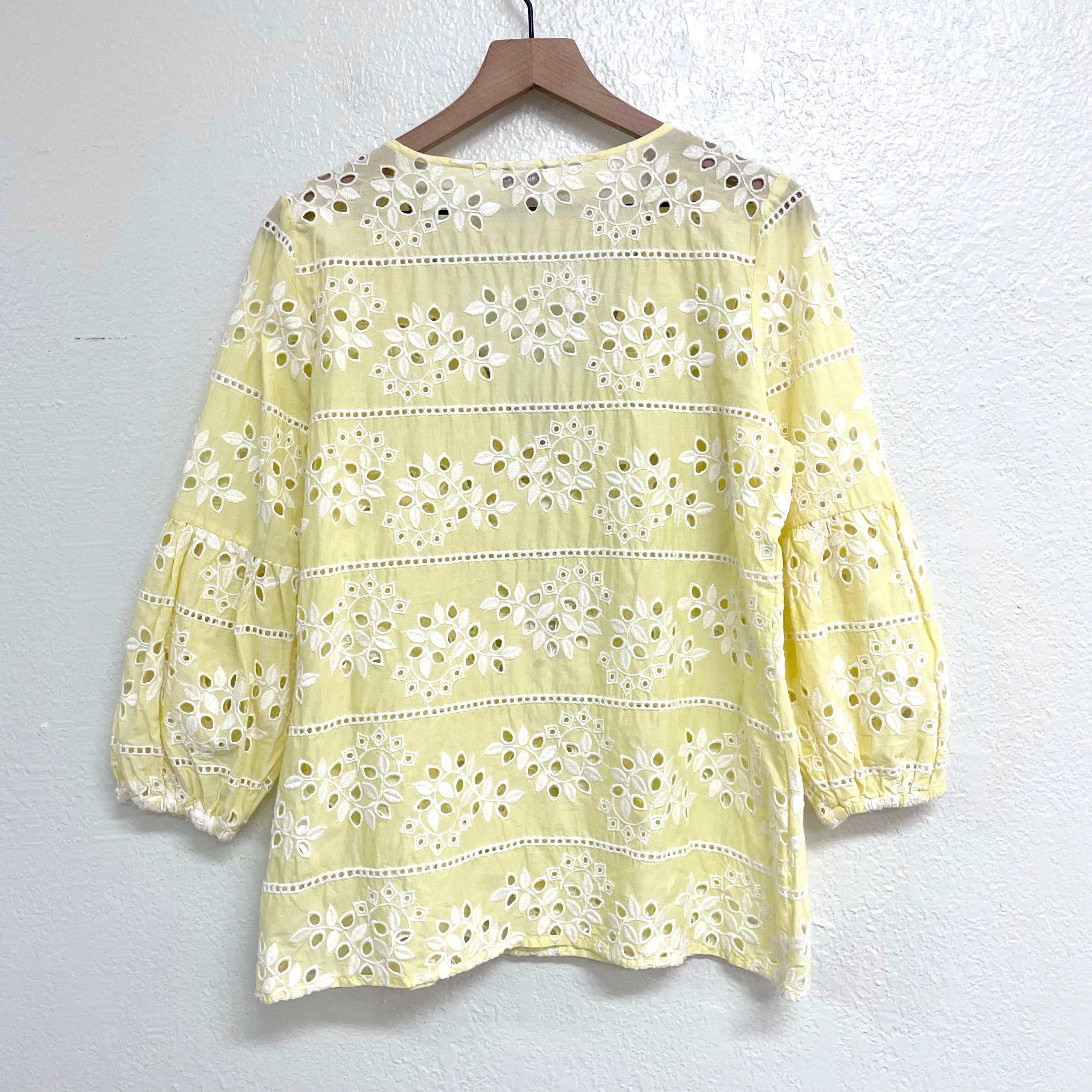 Eyelet Beaded Blouse