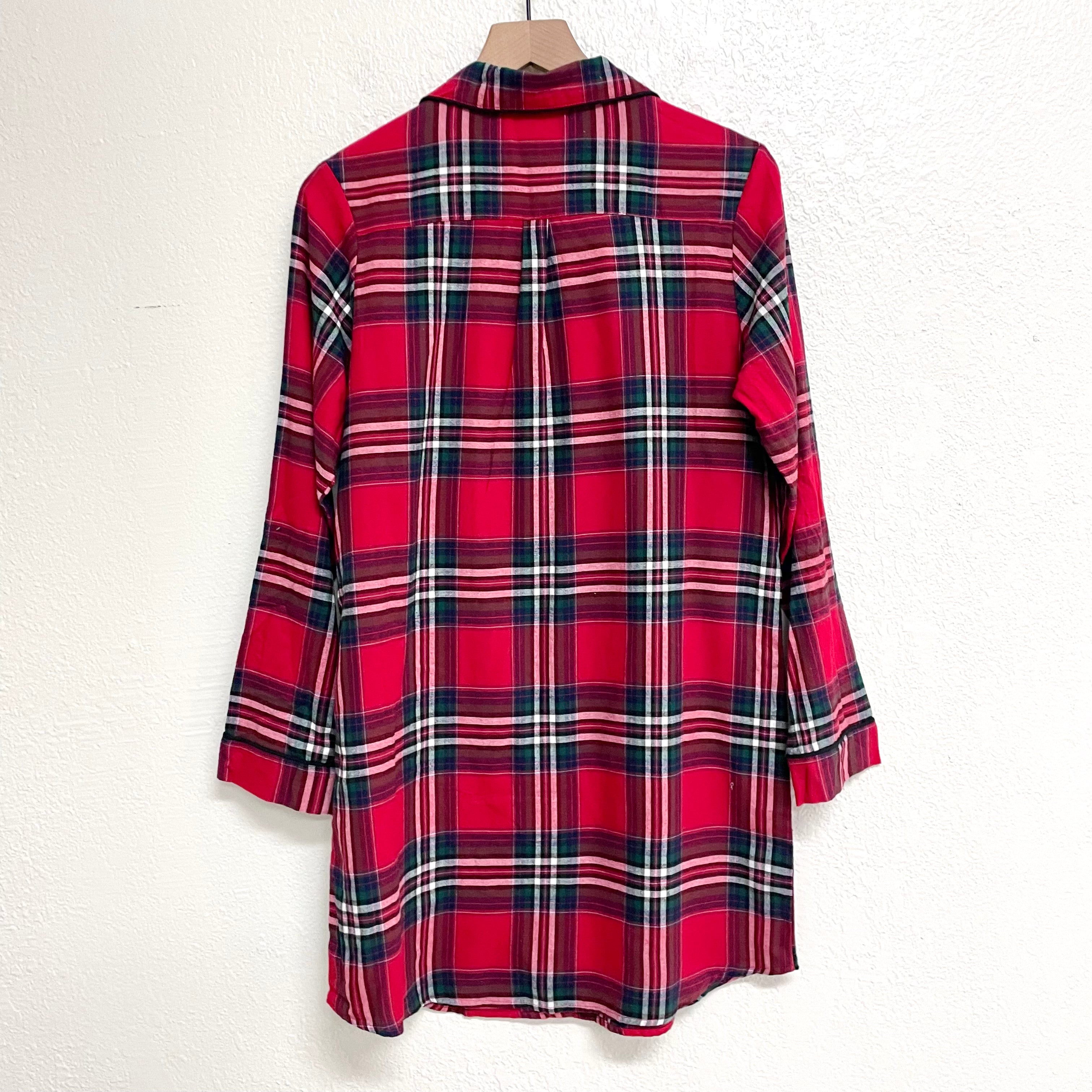 Flannel Plaid Sleep Dress