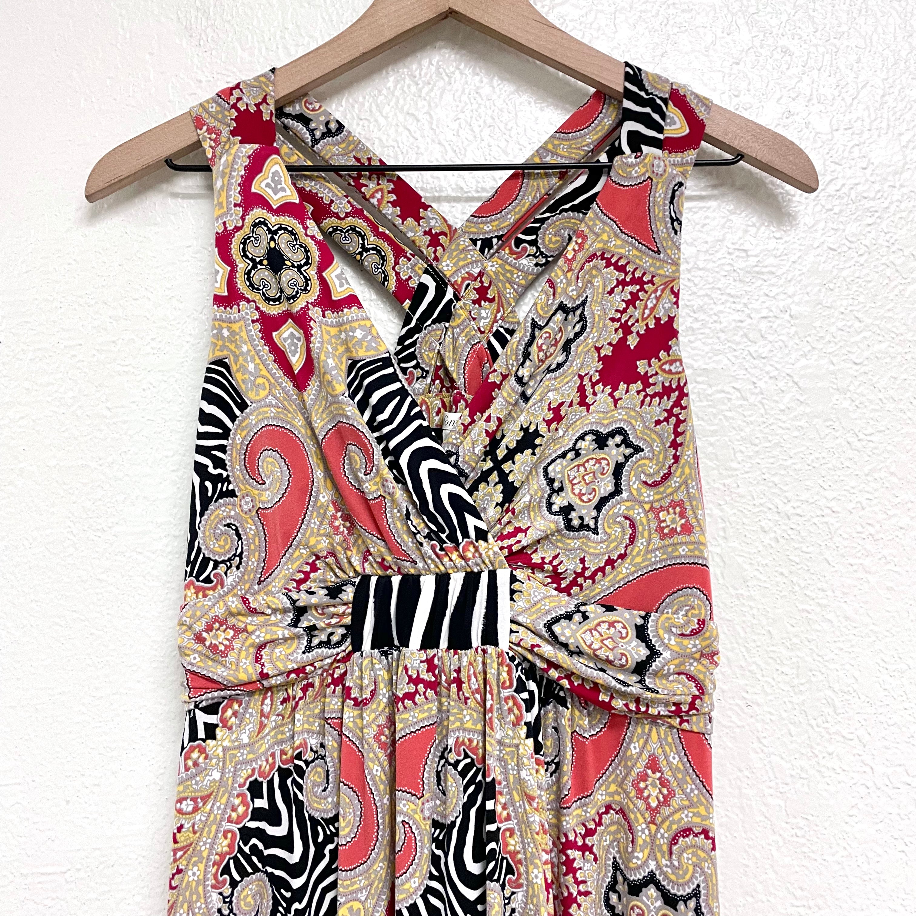 Paisley Zebra Maxi Dress