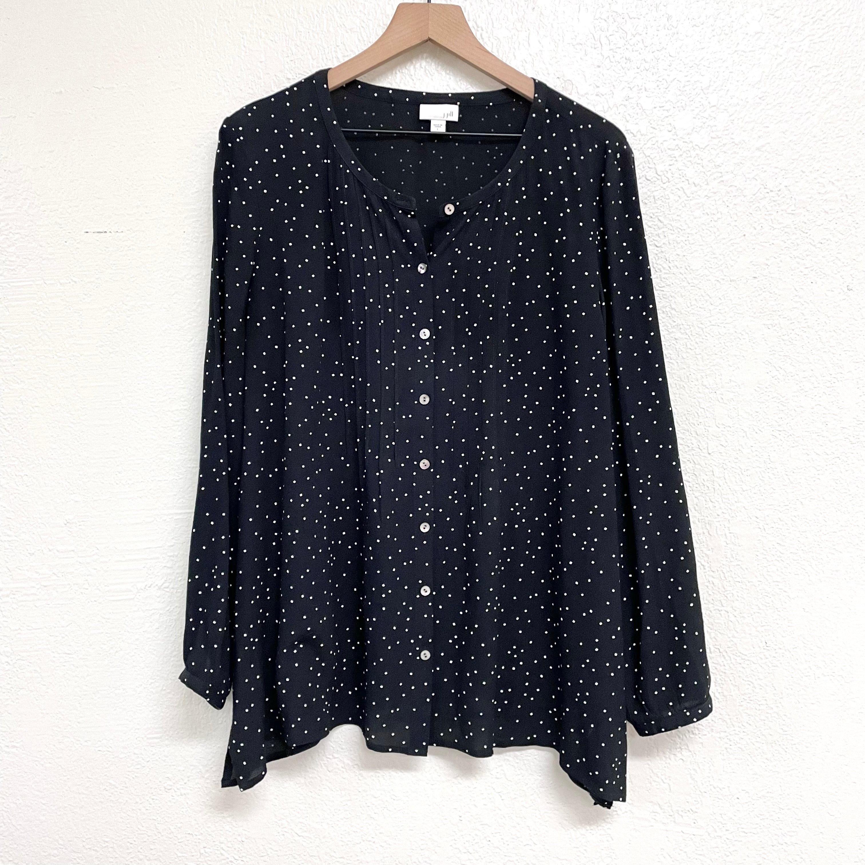 Square Polka Dot Blouse