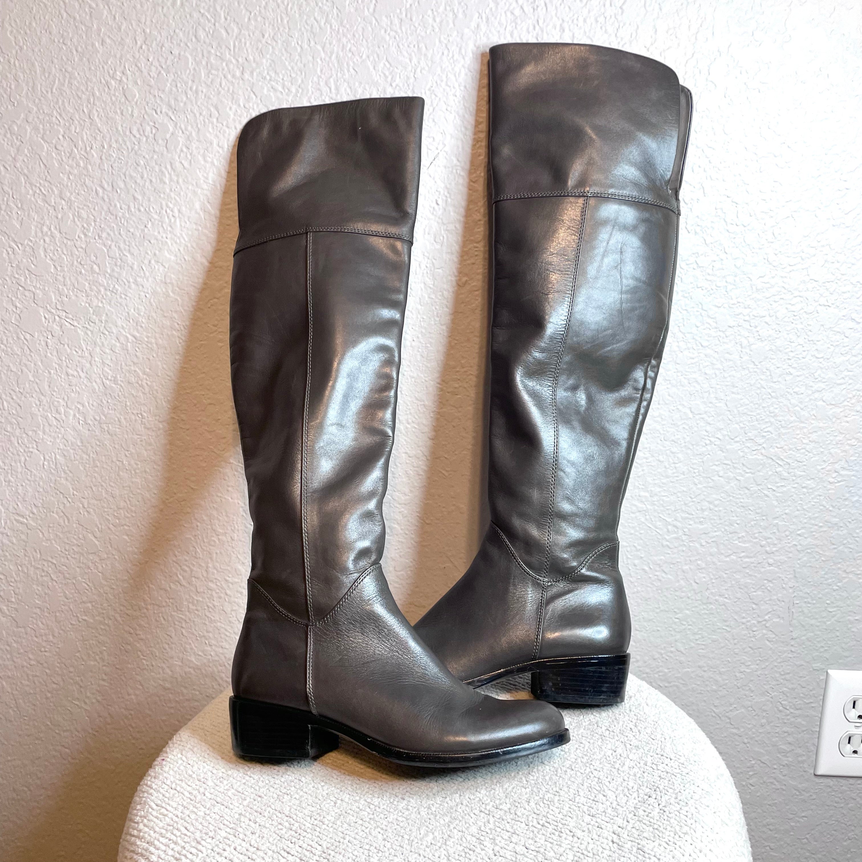 Over the Knee Leather Boots