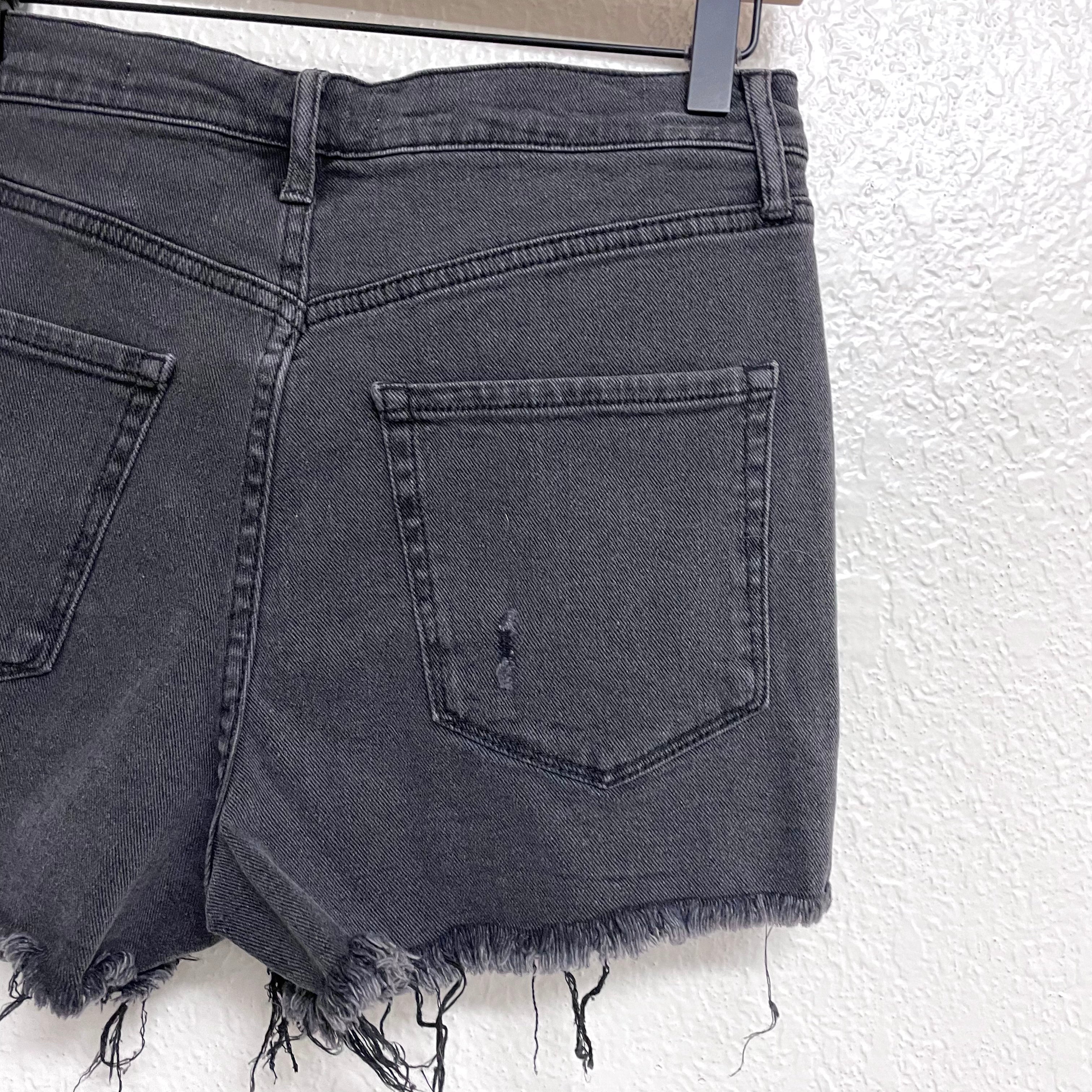 Distressed Jean Shorts