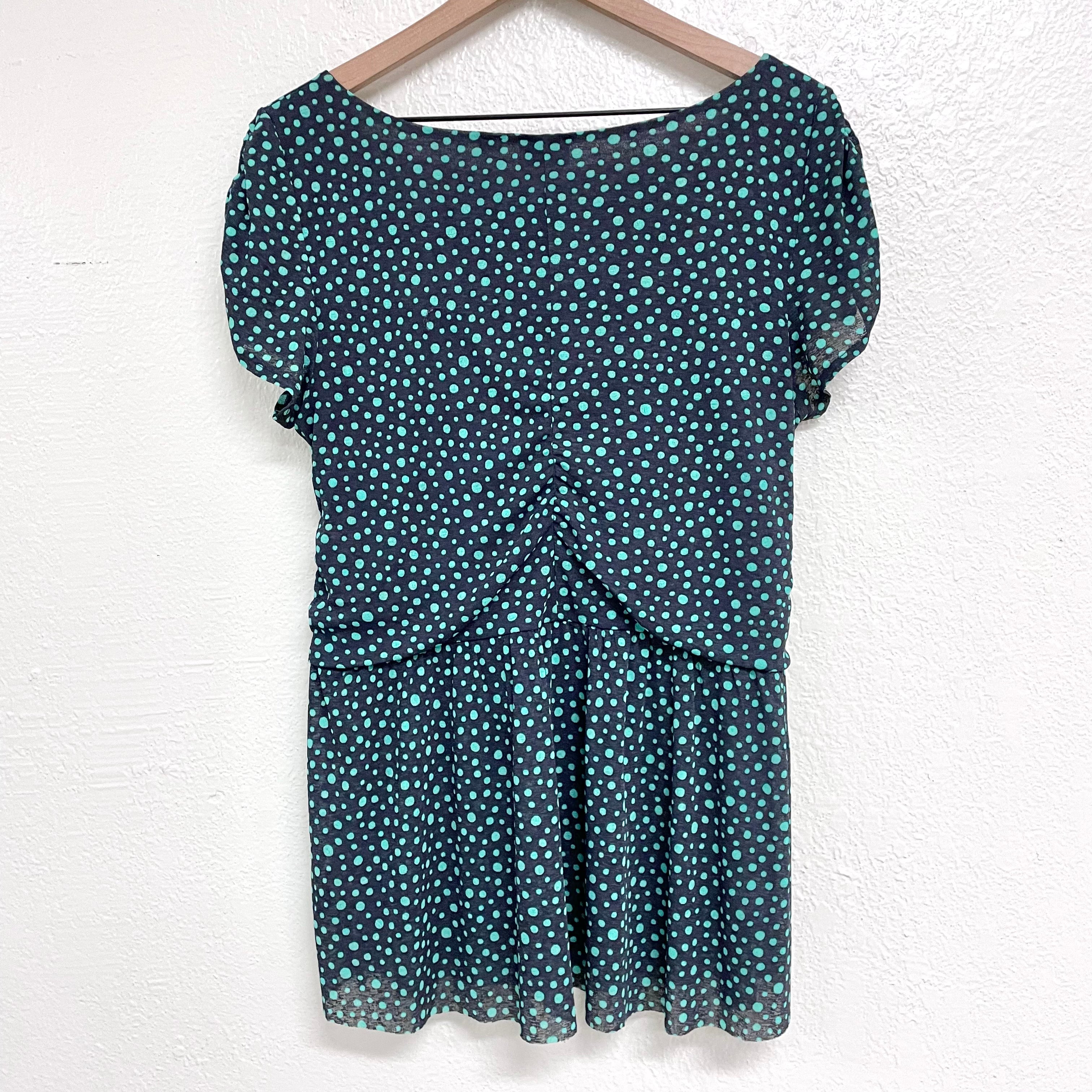 Polka Dot Peplum Top