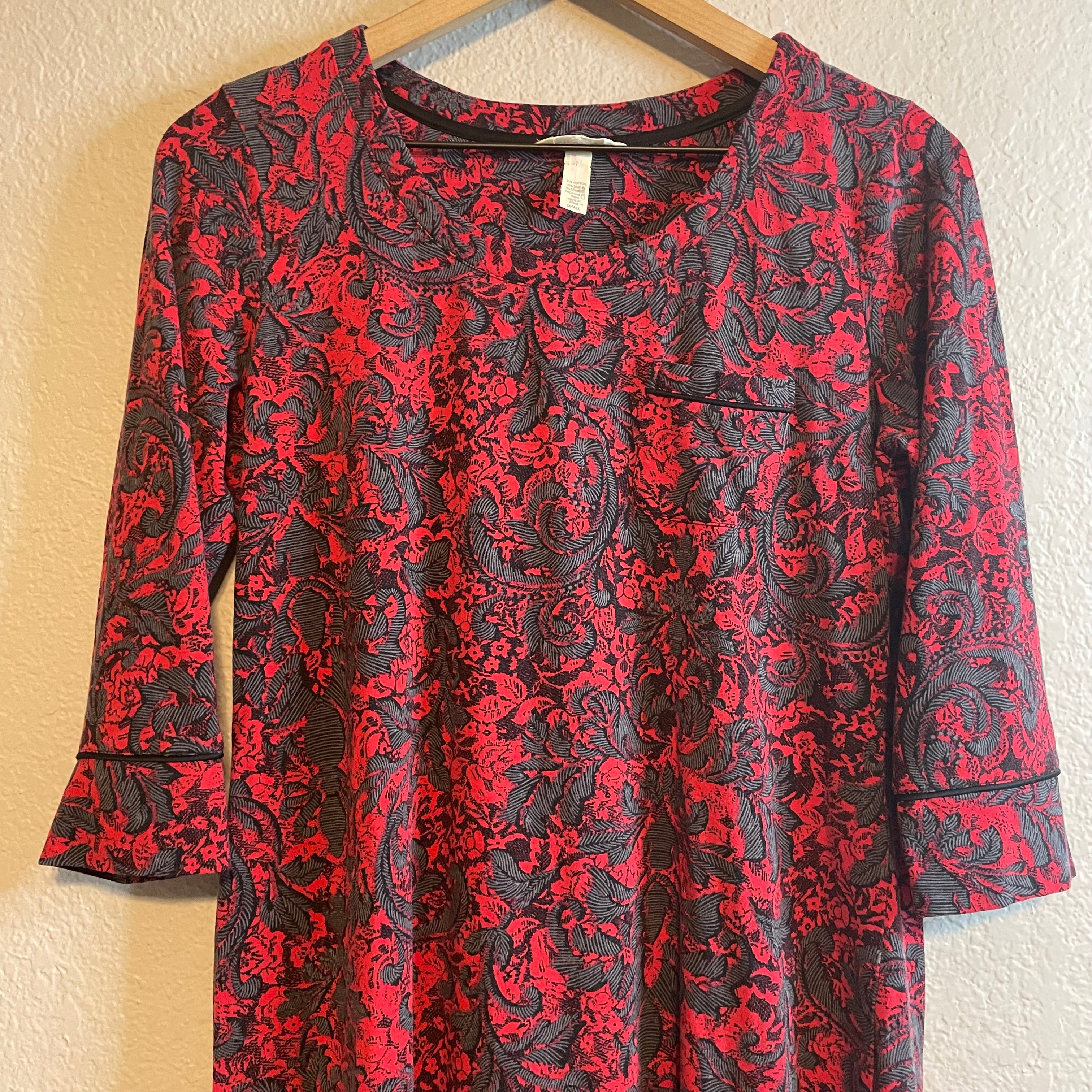 3/4 Sleeve Sleep Dress