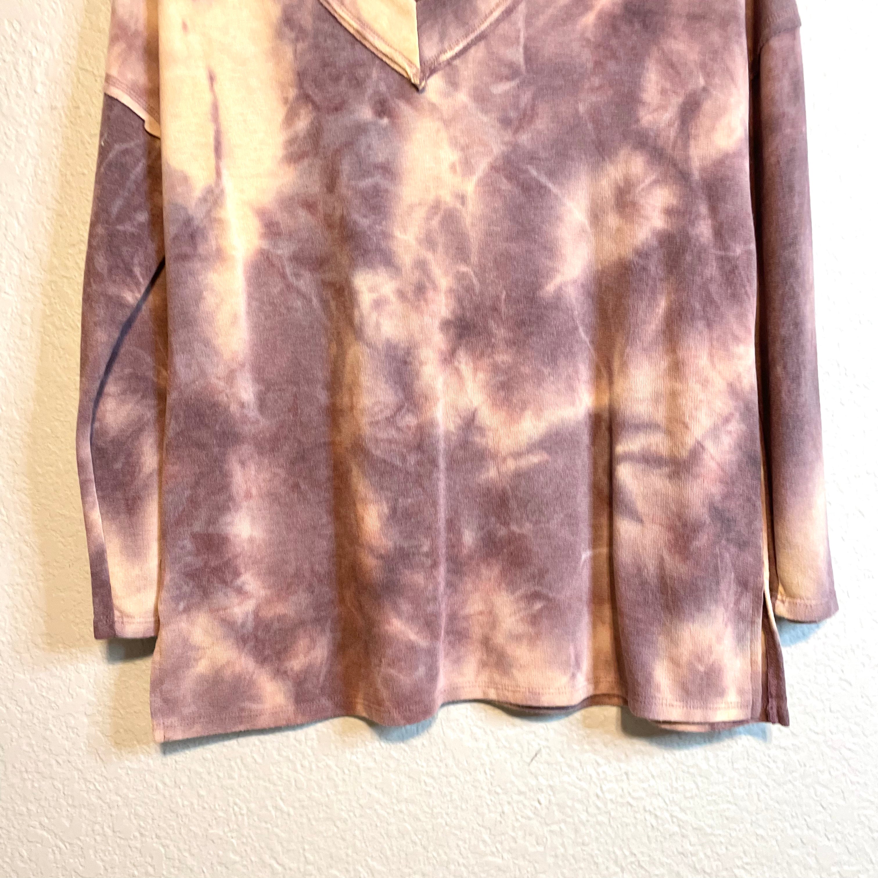 Tie Dye V-Neck Sweater