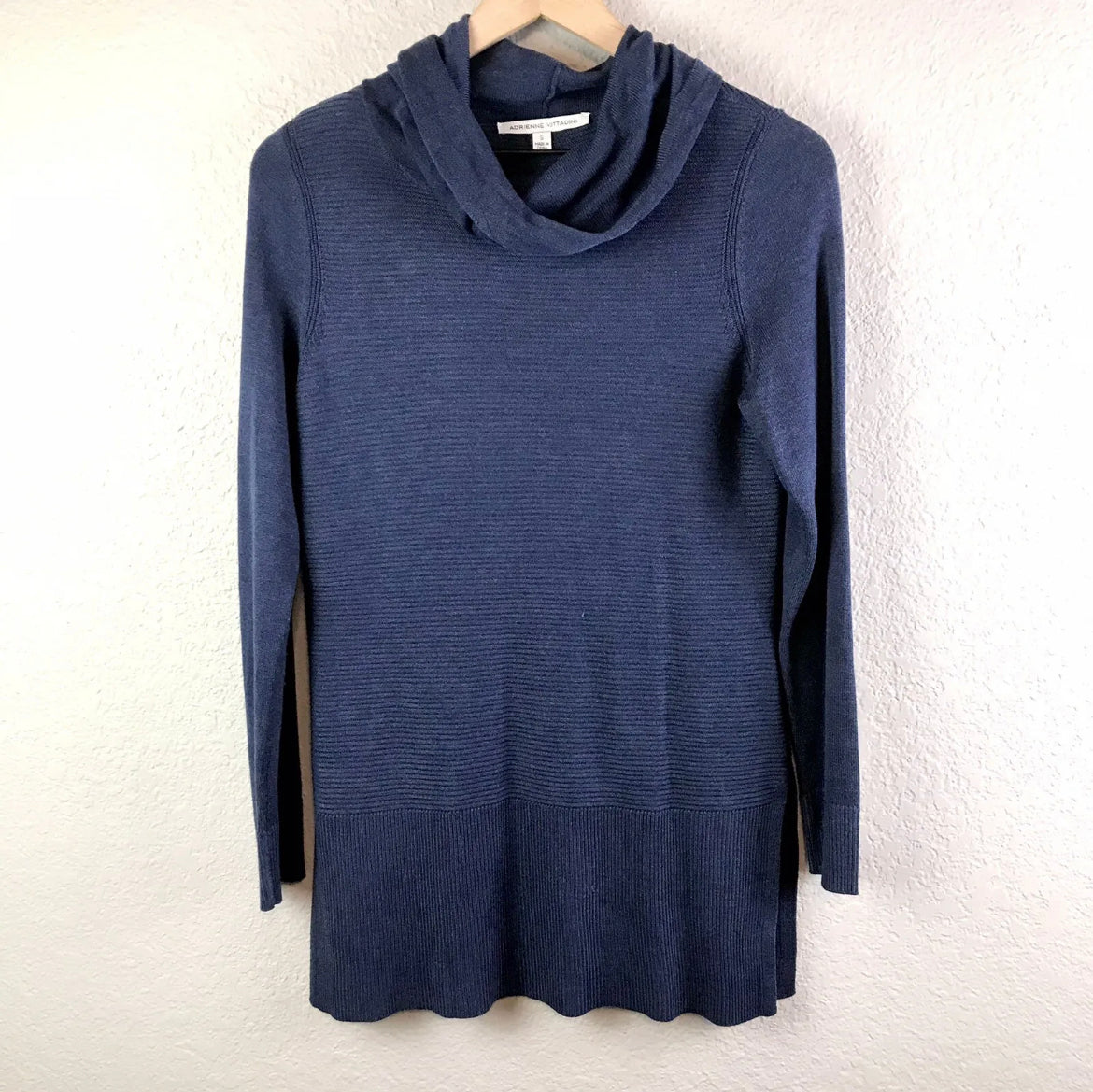 Cowl Neck Ribbed Sweater