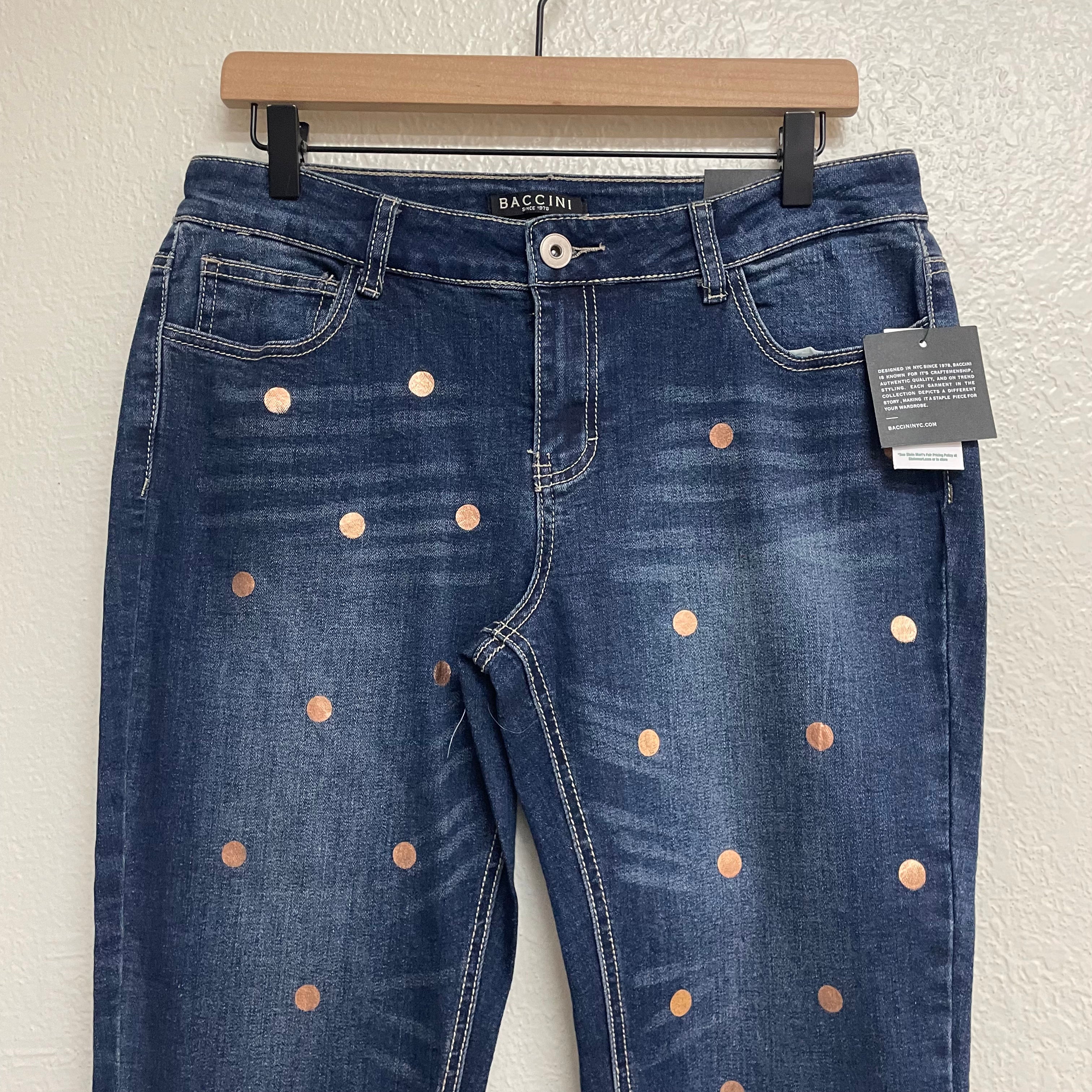 Polka Dot Crop Jeans