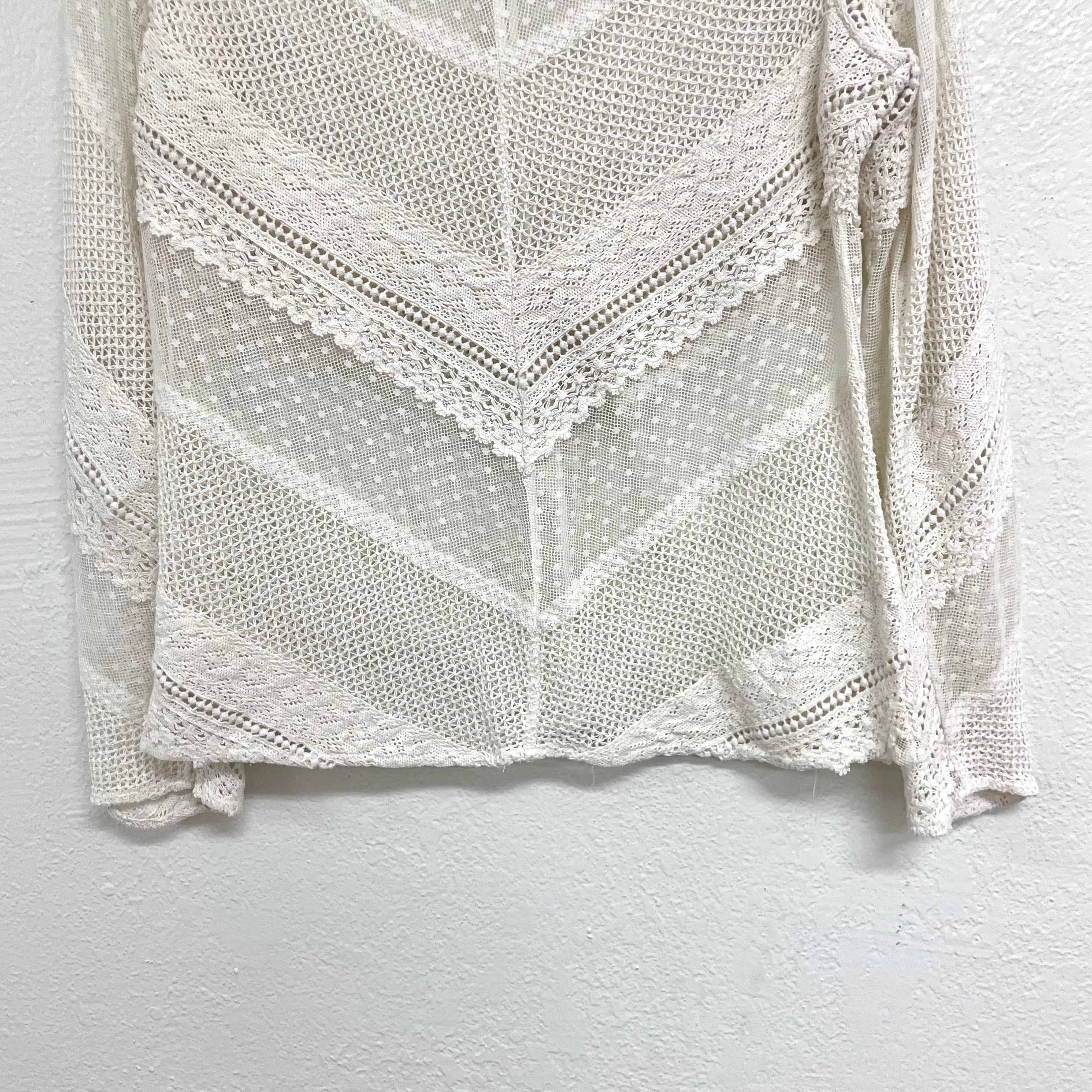 Sheer Crochet Lace Top