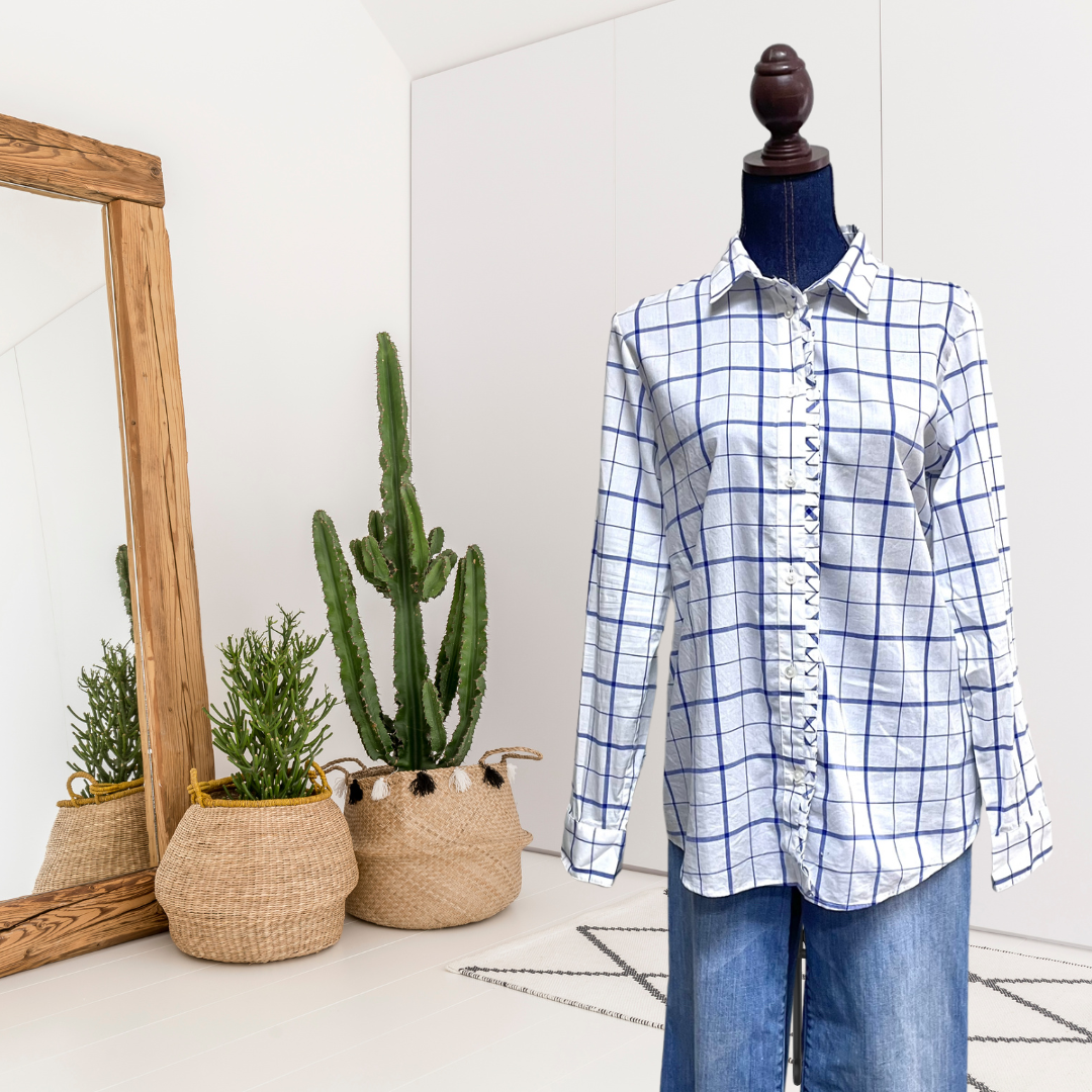 Window Pane Plaid Button Down Shirt