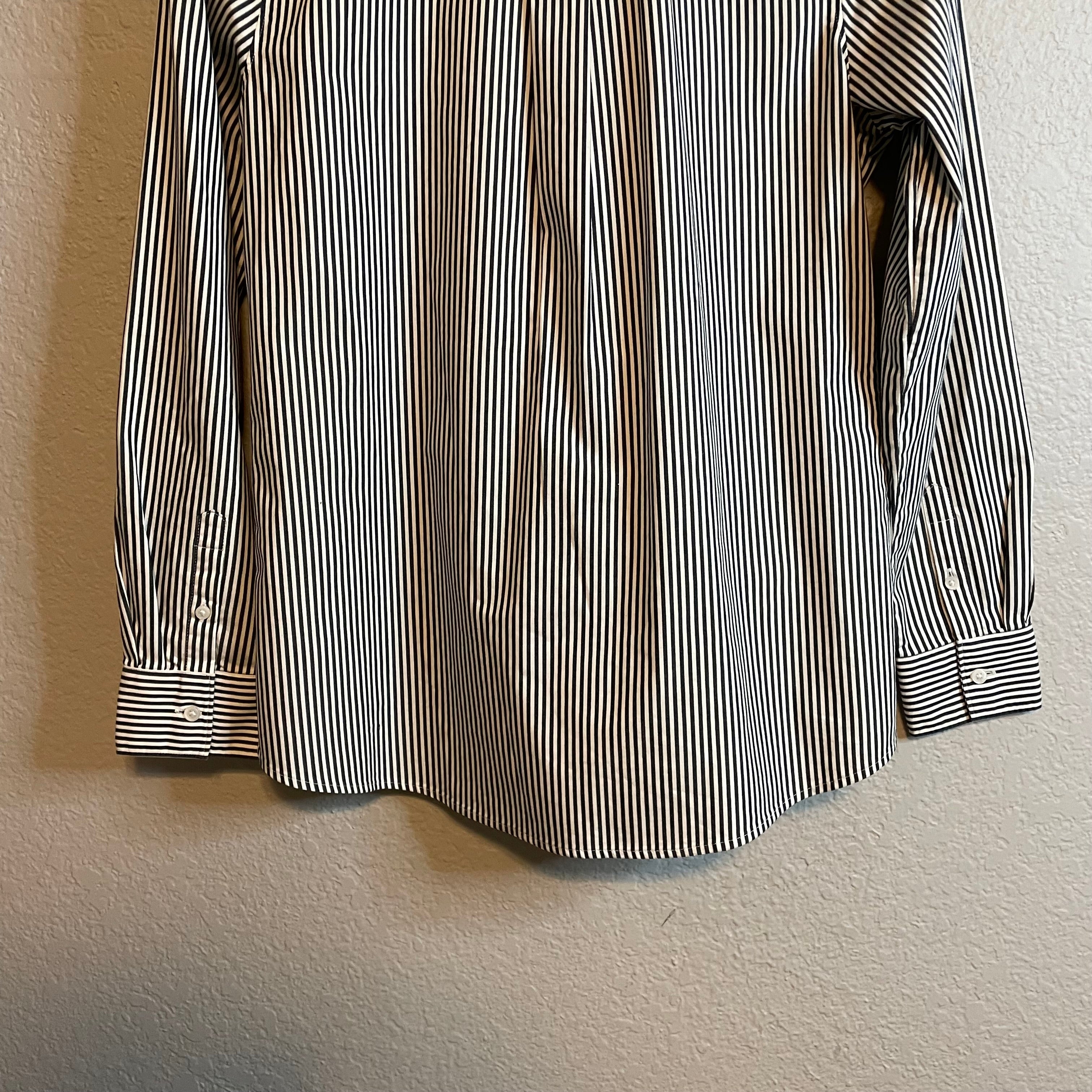 Striped Bow Front Blouse