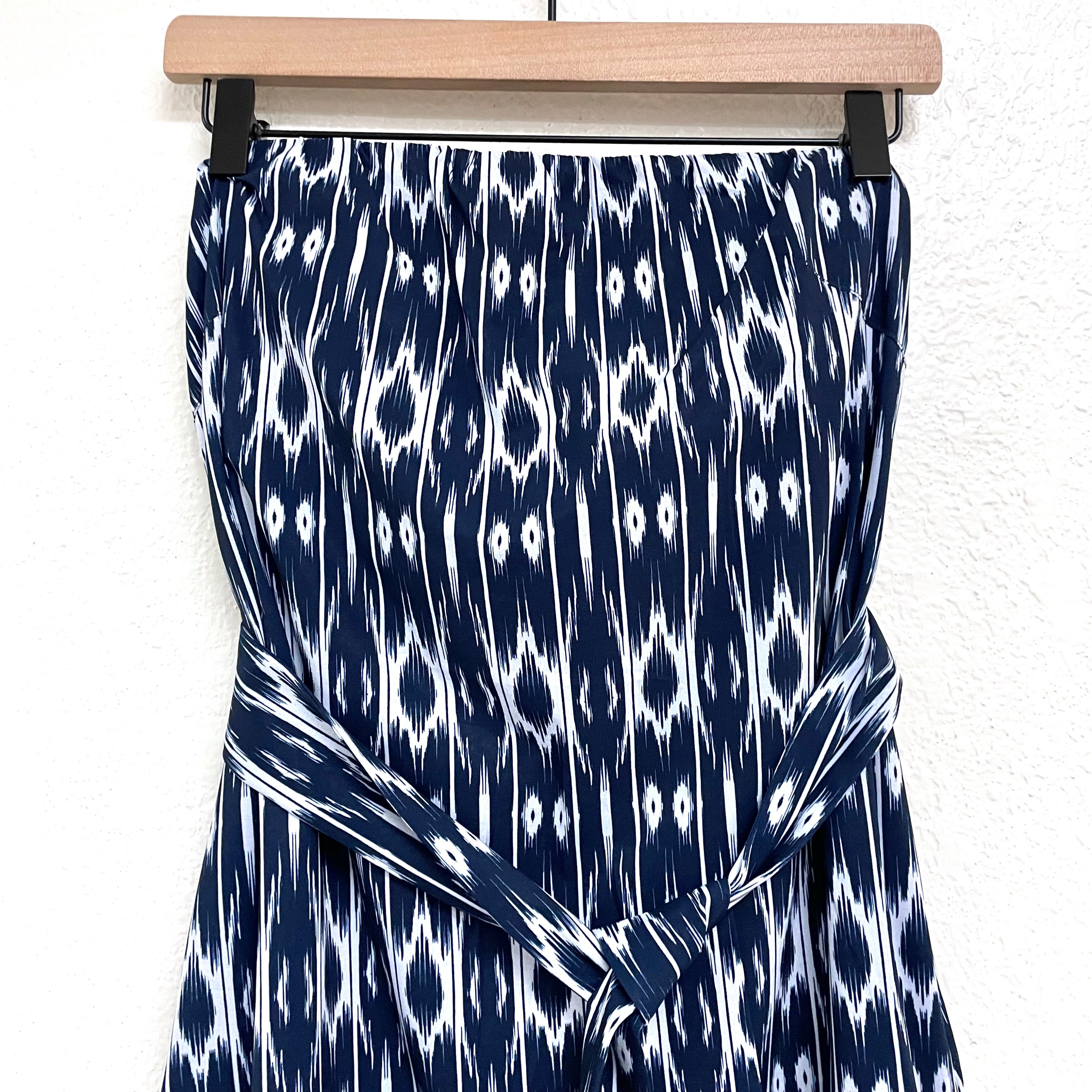 Ikat Strapless Dress