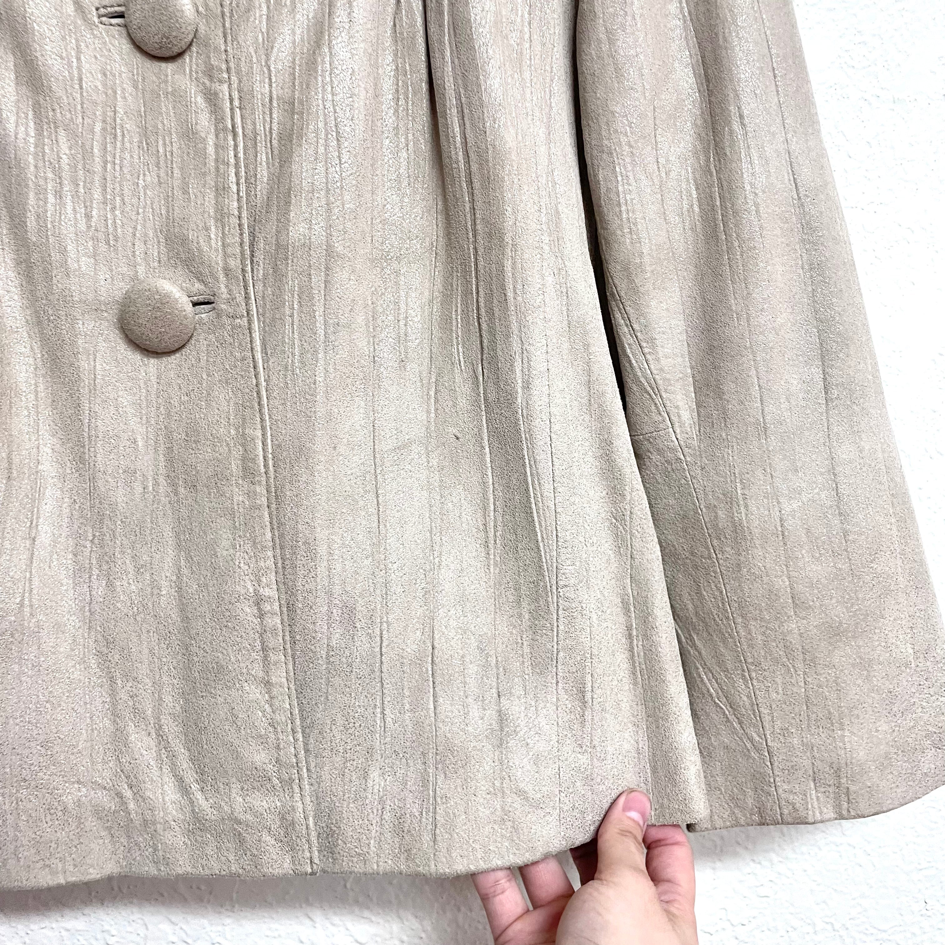 3 Button Suede Jacket