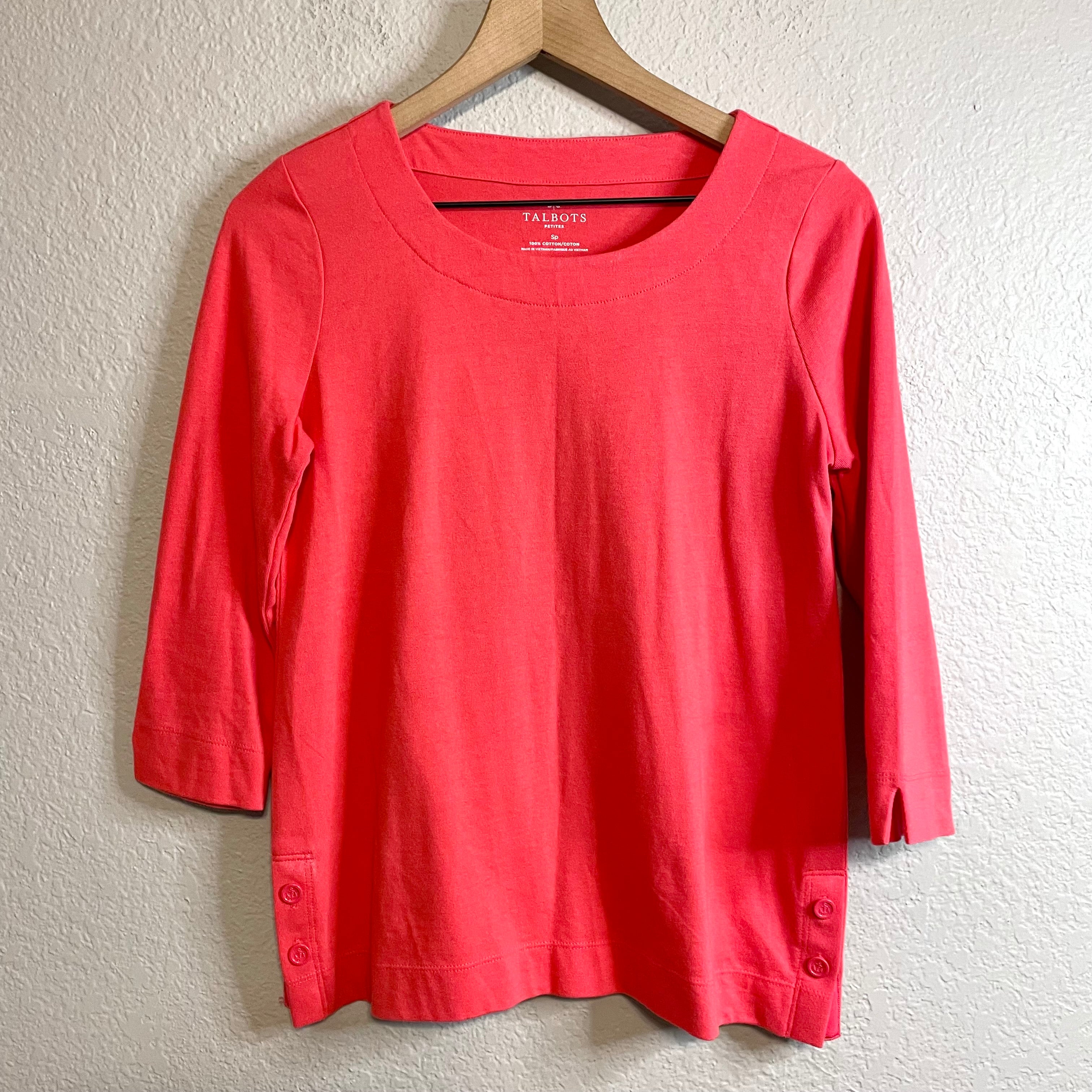 Cotton Button Hip Blouse