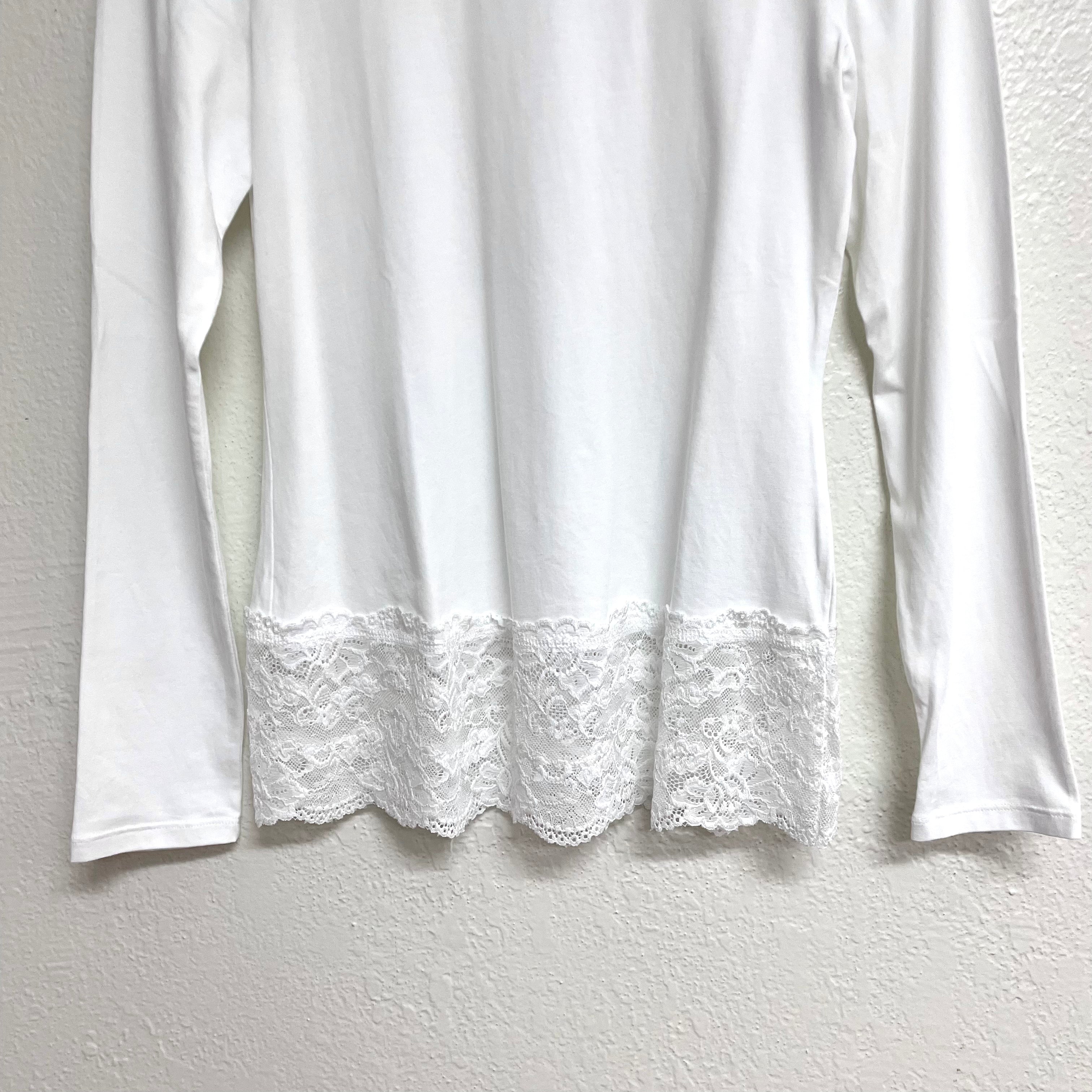 Lace Trim Turtleneck