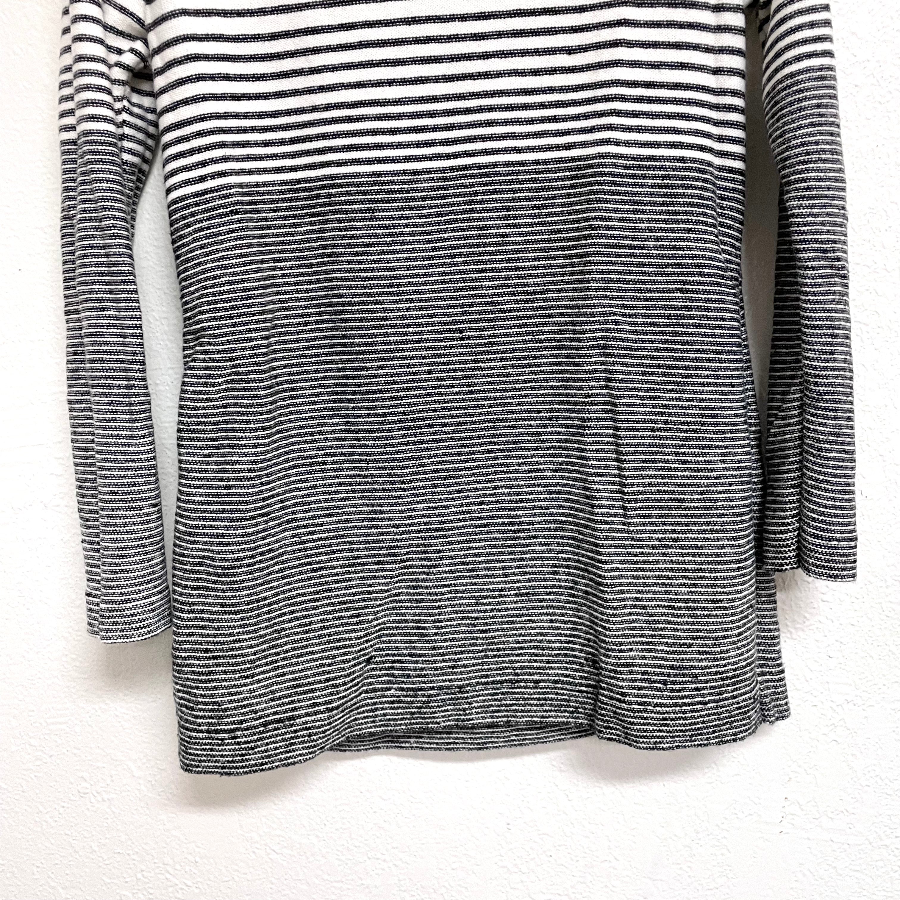 Cowl Neck Striped Sweater